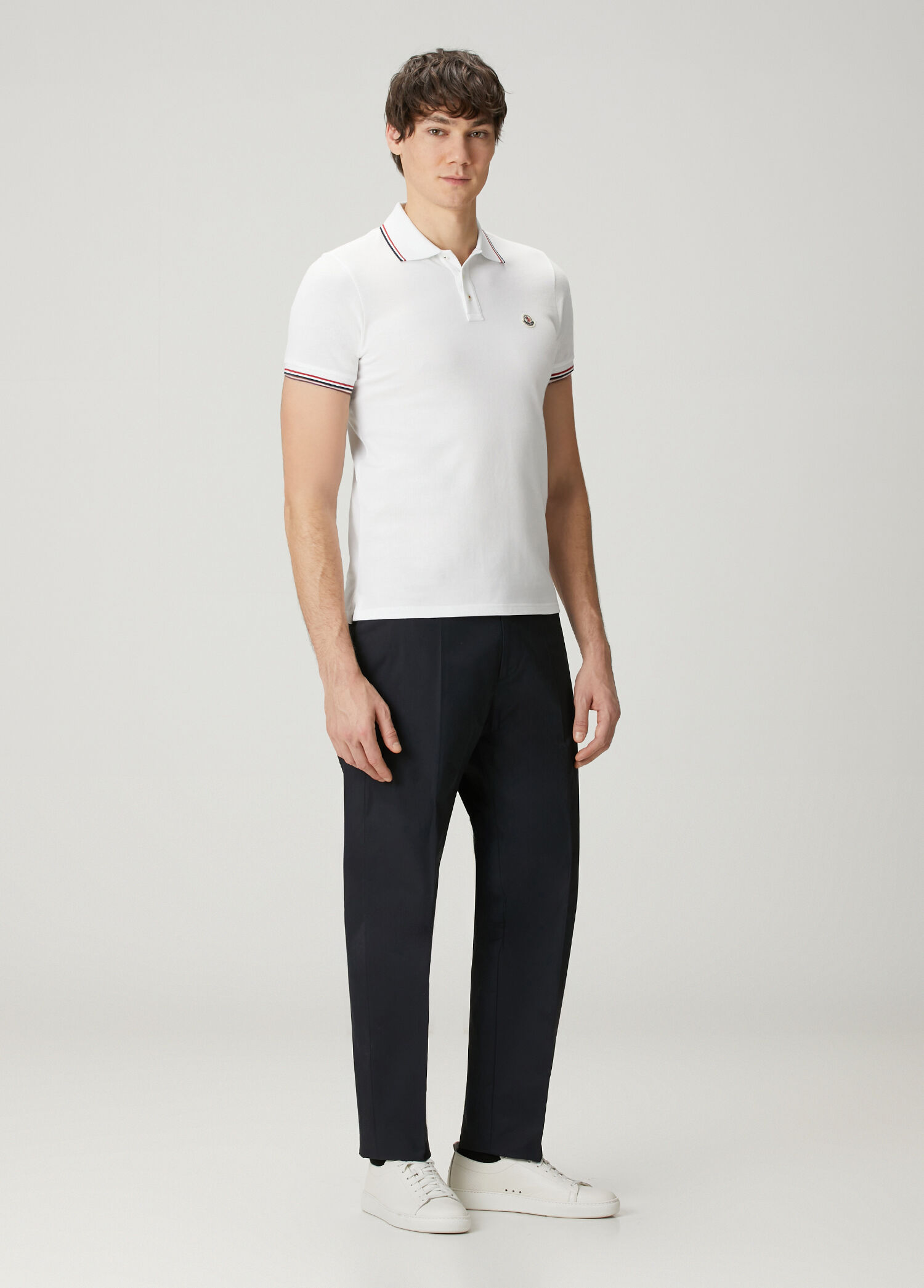 Moncler Beyaz Erkek Beyaz Polo Yaka T-shirt 1892891 | Beymen