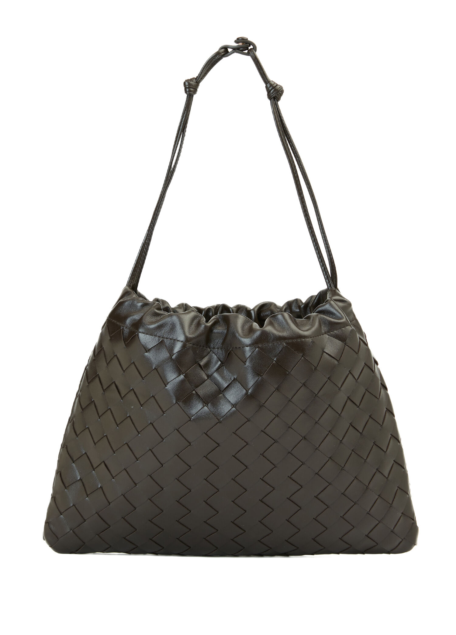 Bottega Veneta Kahve-Altin Kadın Dustbag Medium Kahve Gold Kadın