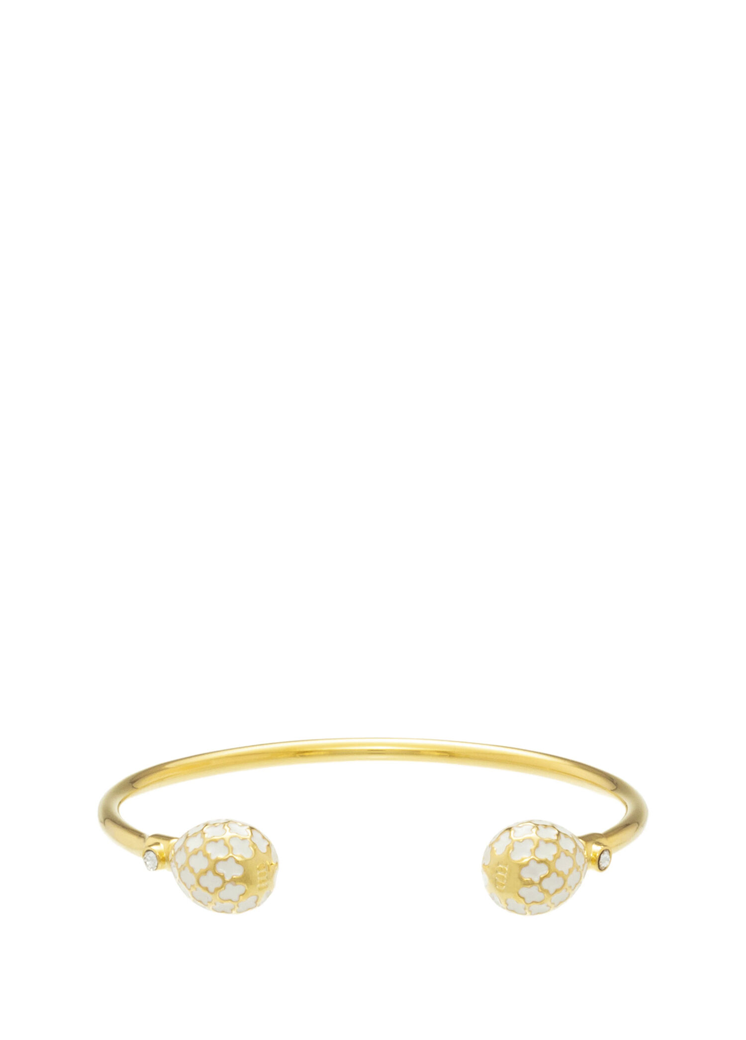 Agama Cream Gold Torque Bangle Kadın Bileklik