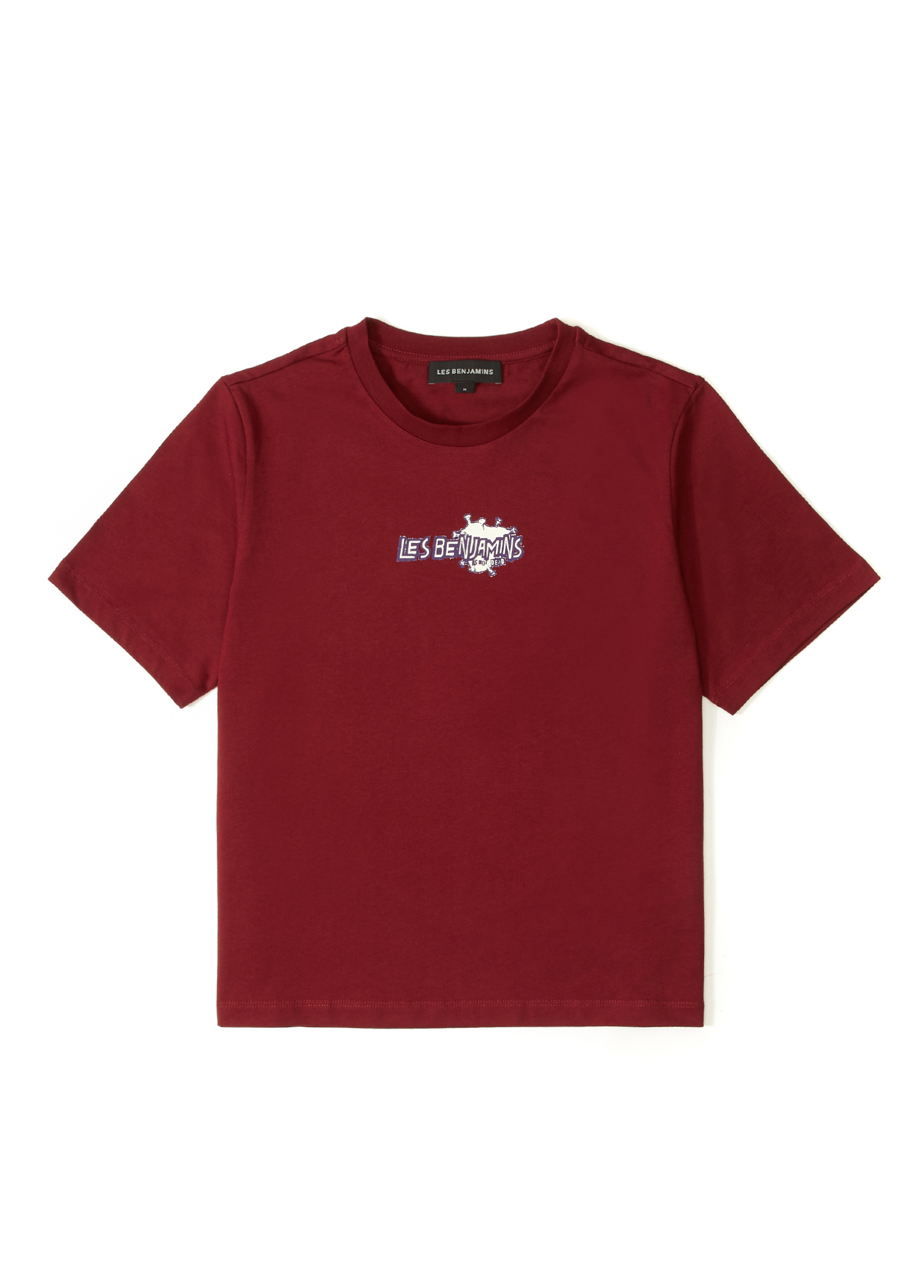 Regular Fit Bordo Baskılı T-shirt