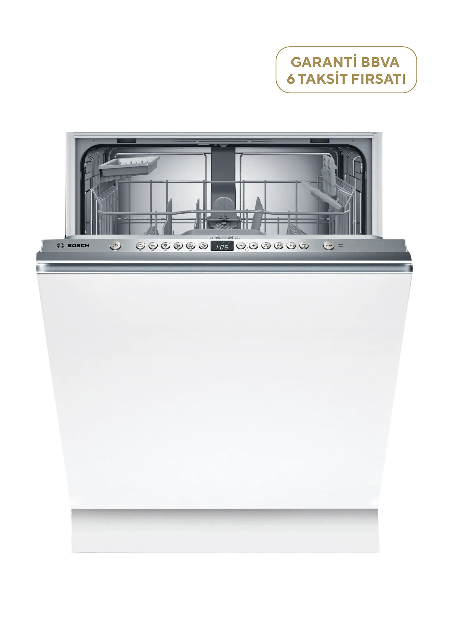 SMV26DX00T Serie 2 6 Programlı Tam Ankastre Bulaşık Makinesi