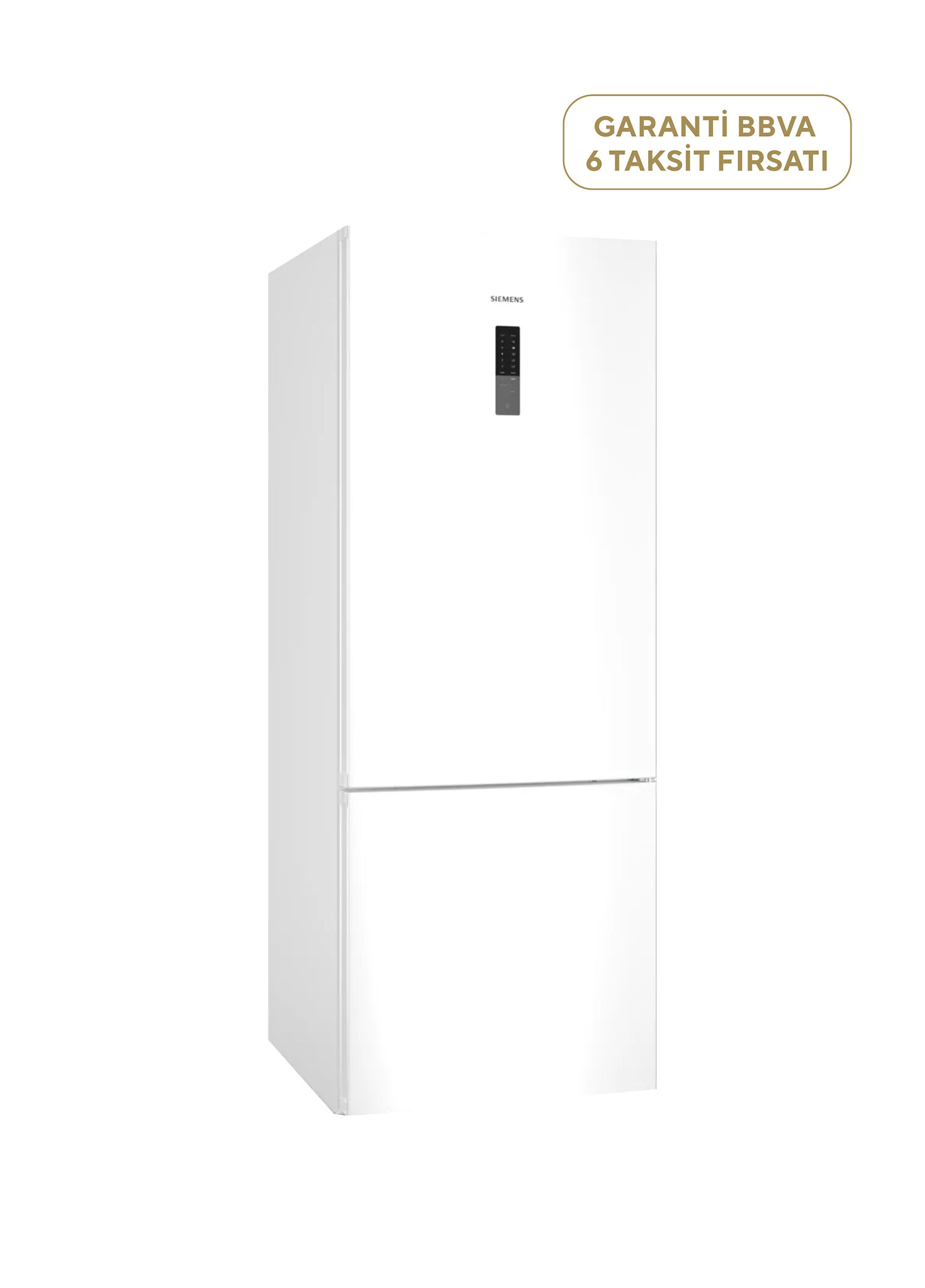 iQ300 KG55NCWE0N Total noFrost Alttan Donduruculu Beyaz Buzdolabı 483 Lt