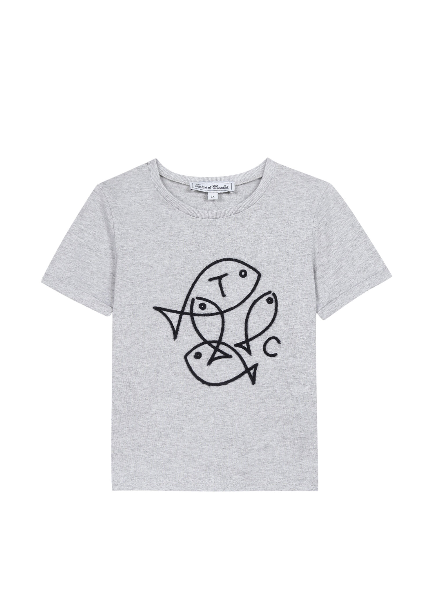 Gri Baskılı Kısa Kollu Erkek Çocuk T-Shirt