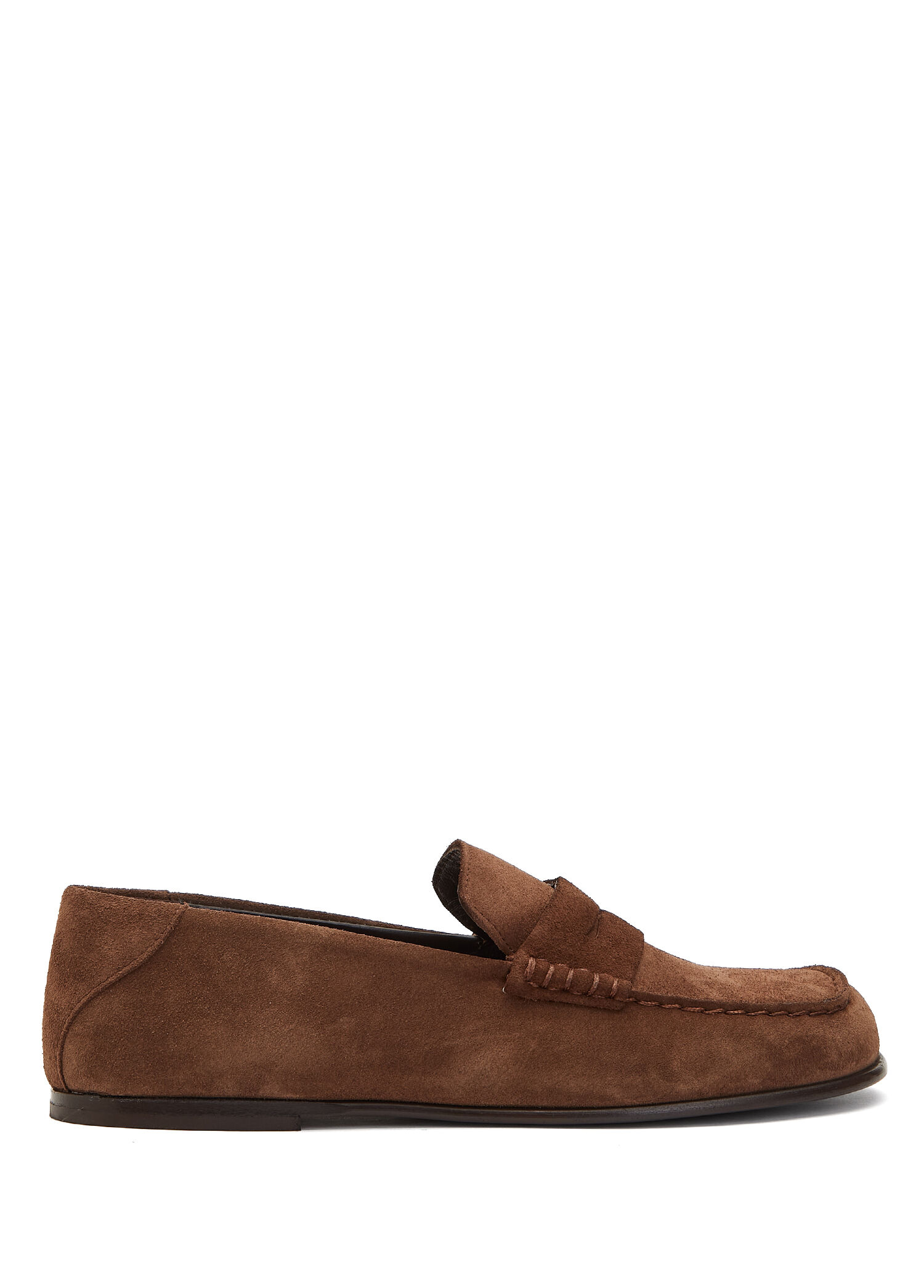 Açık Kahverengi Kadın Süet Loafer