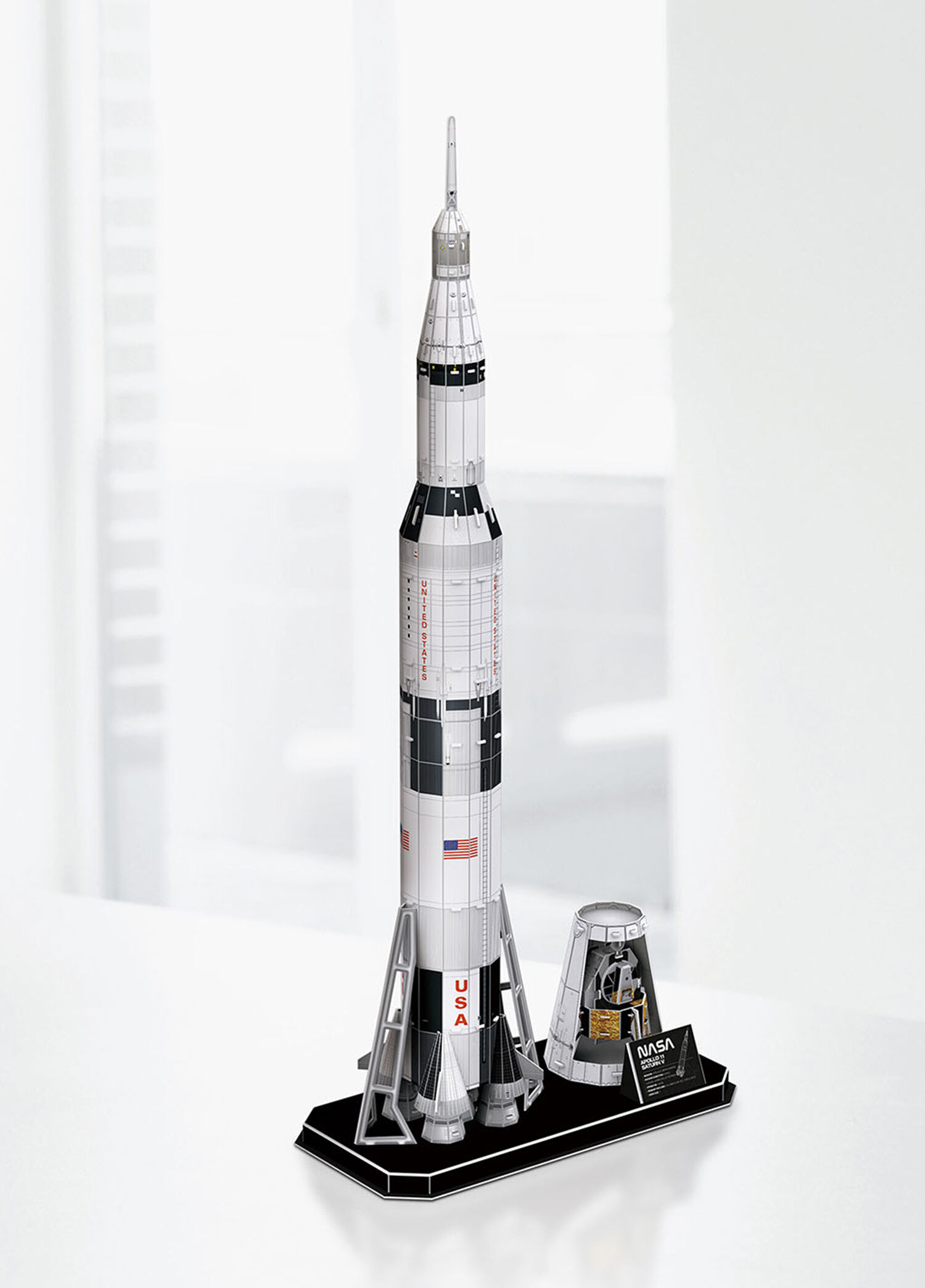 Cubic Fun - Nasa Apollo Saturn V Roket 136 Parça Çocuk 3D Puzzle