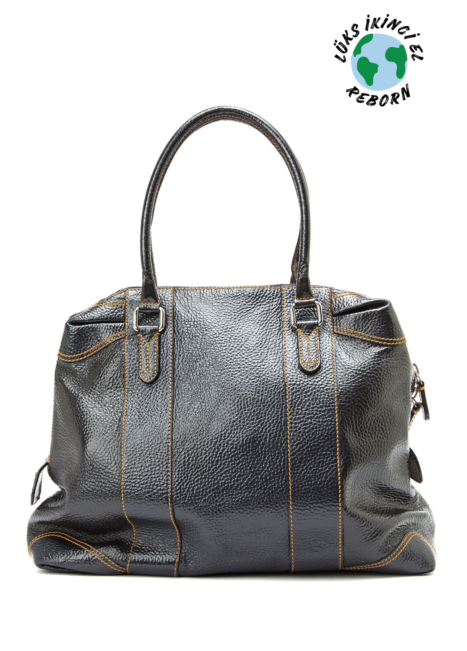 Fendi Patent Tote Çanta