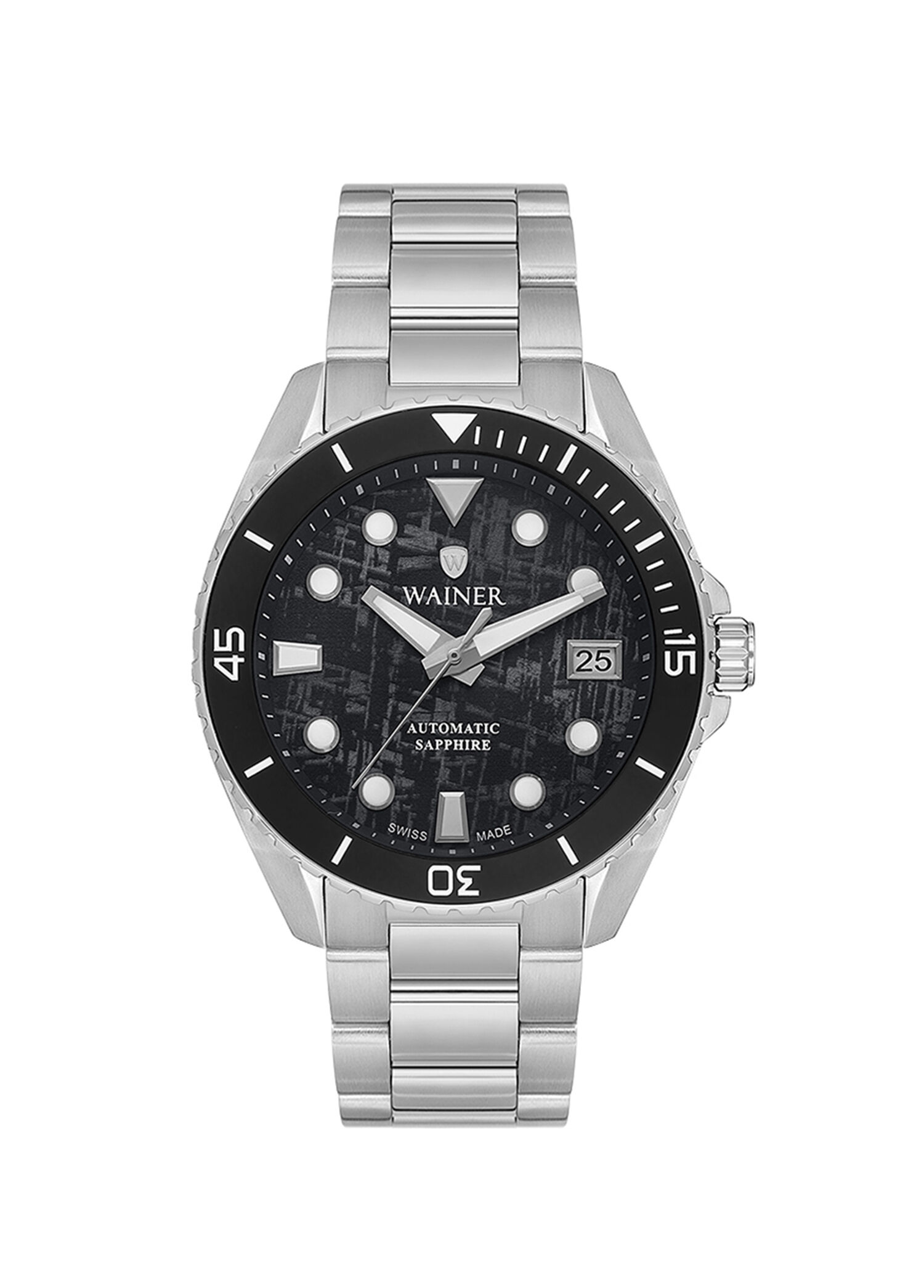 WA.25300-A Gri Çelik Kol Saati