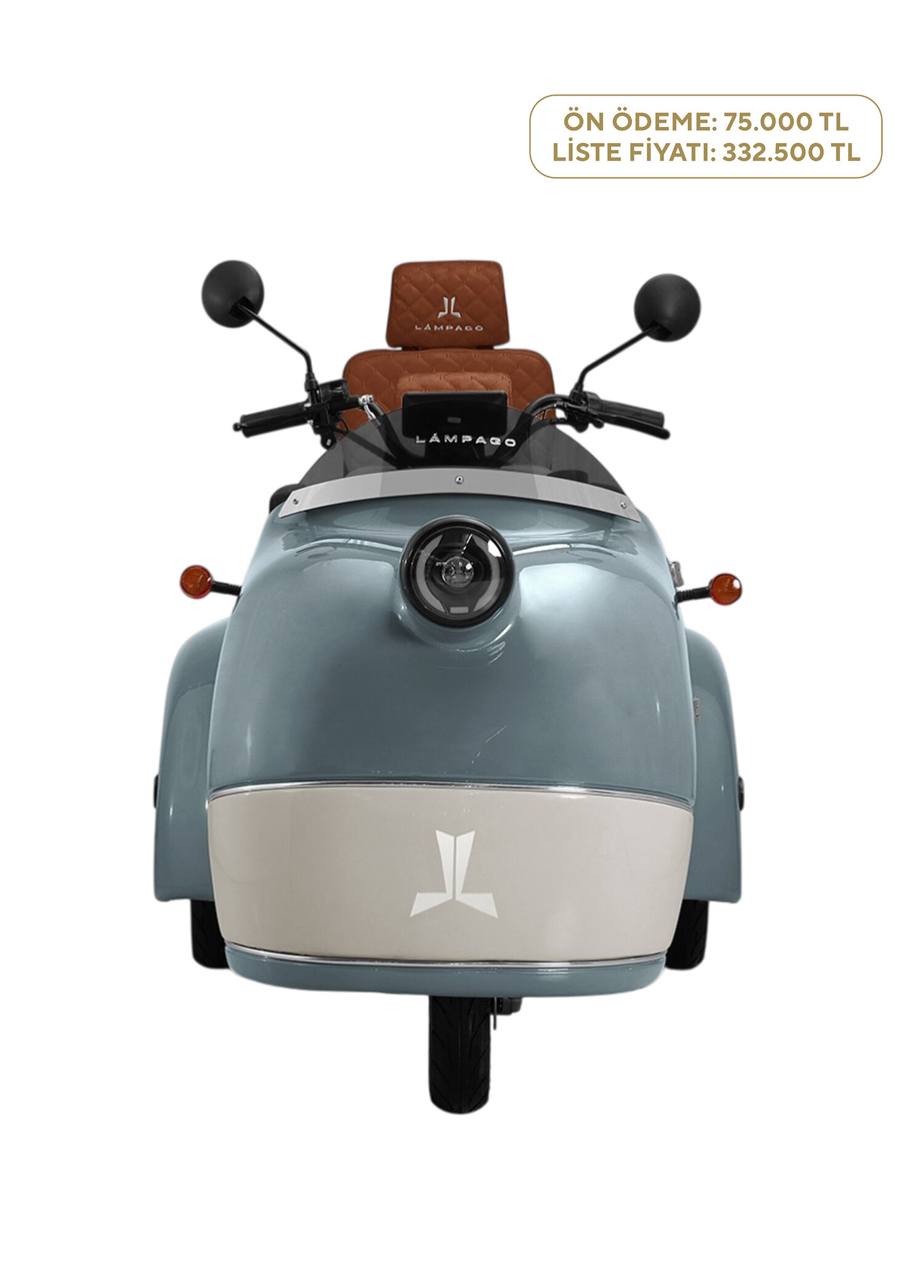 Elektirkli Açık İndigo Moped Motosiklet