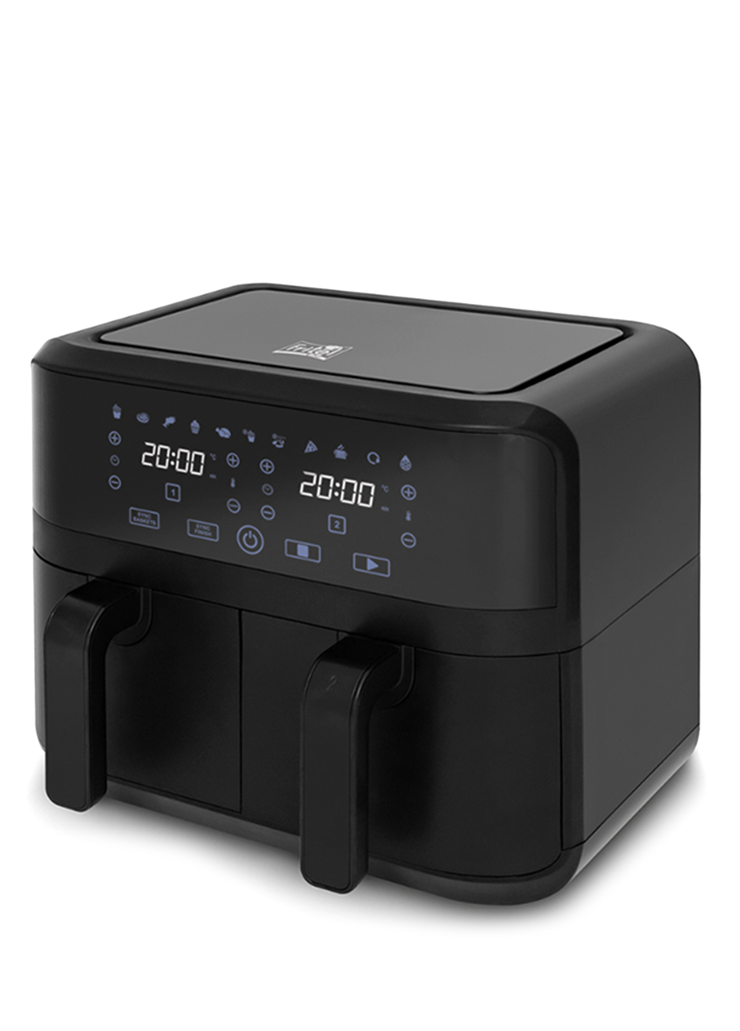 SnackTastic 8180 Duo Çift Hazneli Siyah AirFryer 2x4.5L