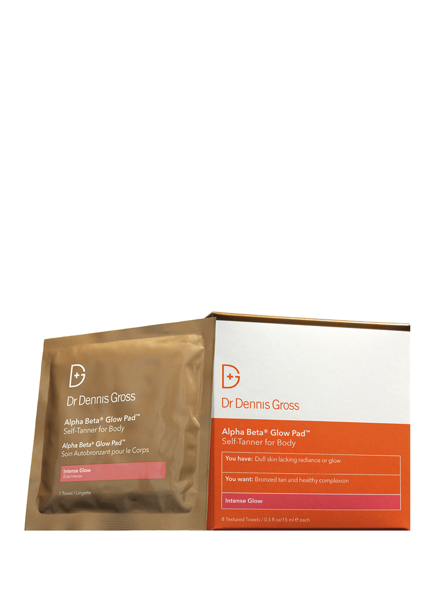 Alpha Beta Glow Pad Self Tanner for Body Intense Glow 8 Havlu