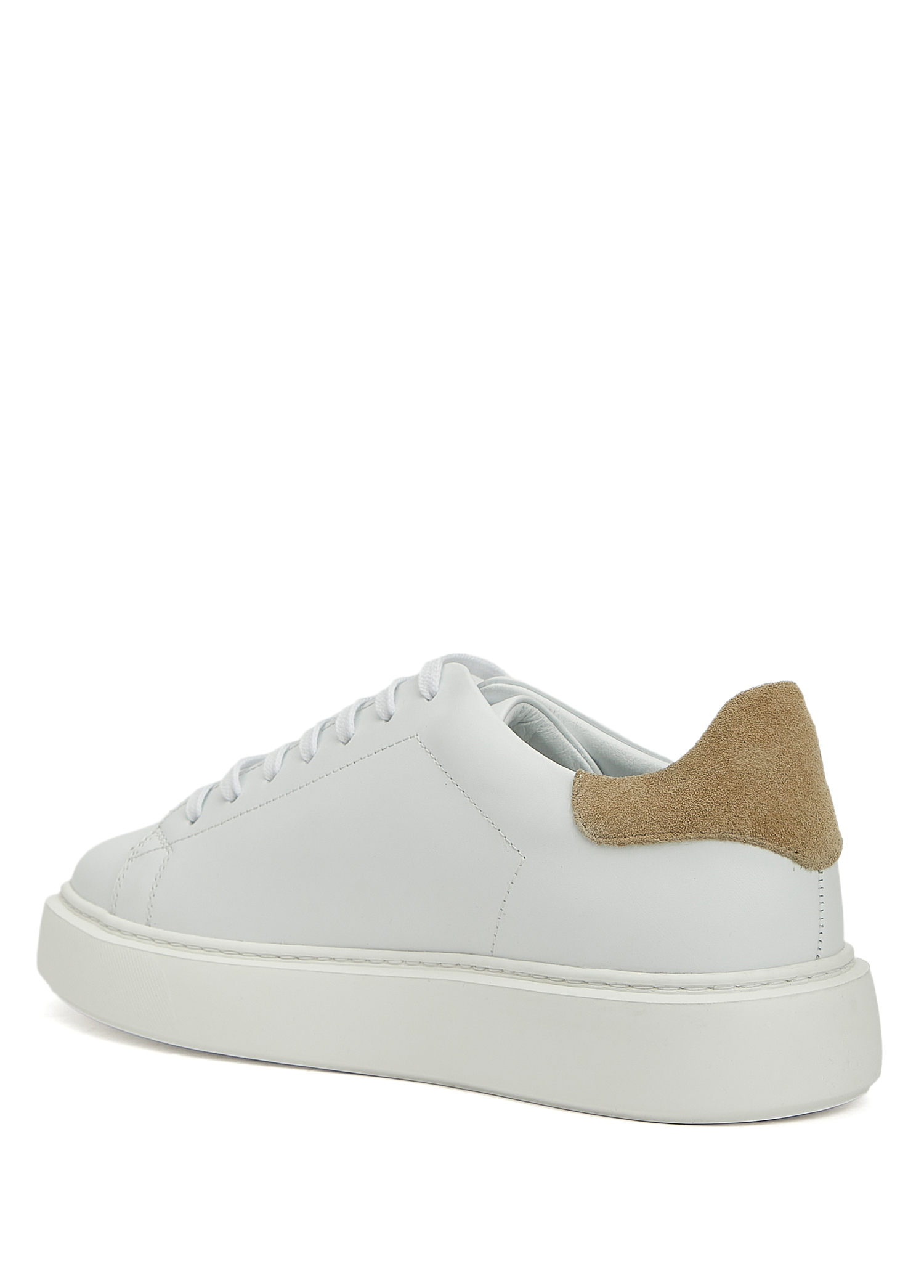 Beyaz Erkek Deri Sneaker_2