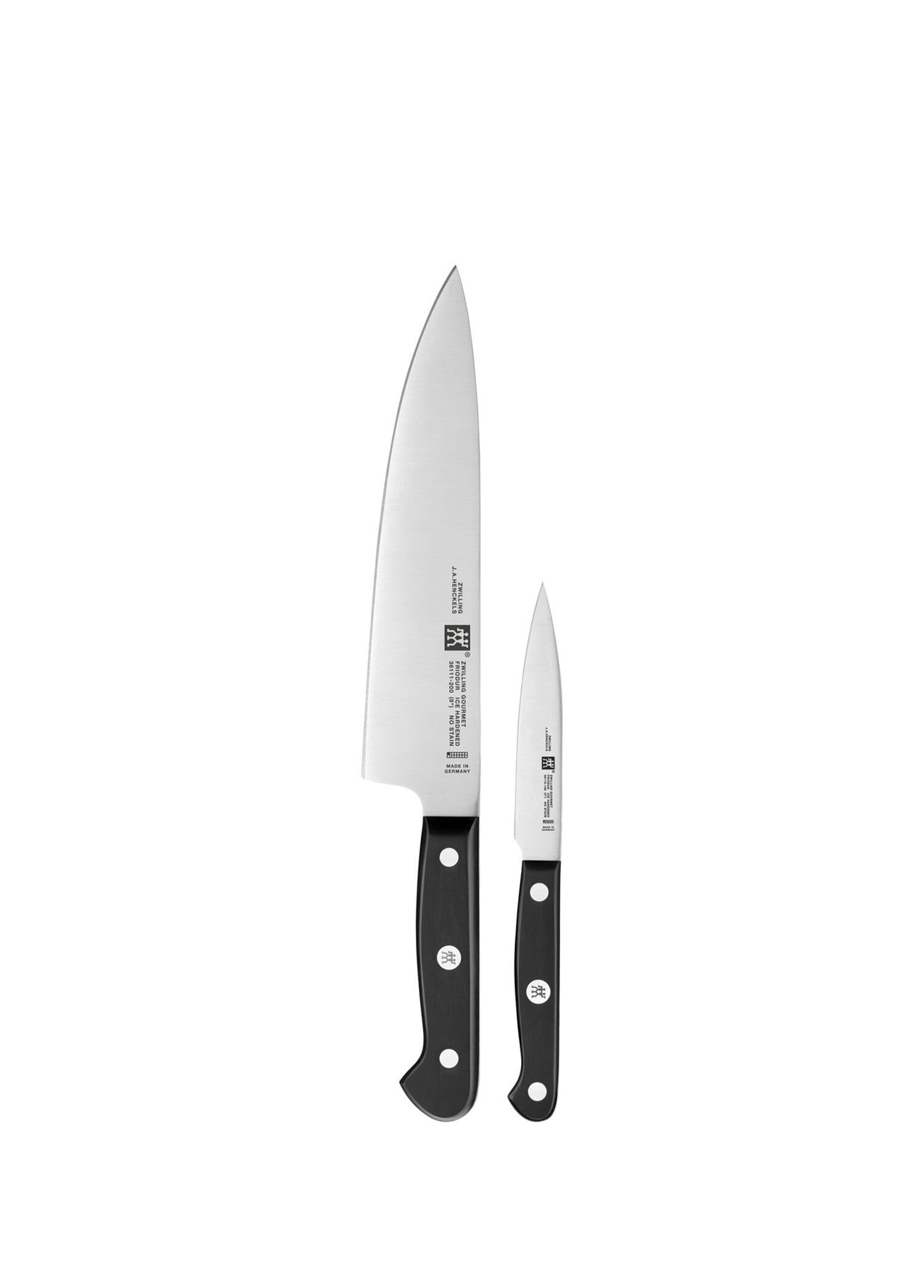 P Zwilling Gourmet Siyah 2 Parca Paslanmaz Celik Bicak Seti