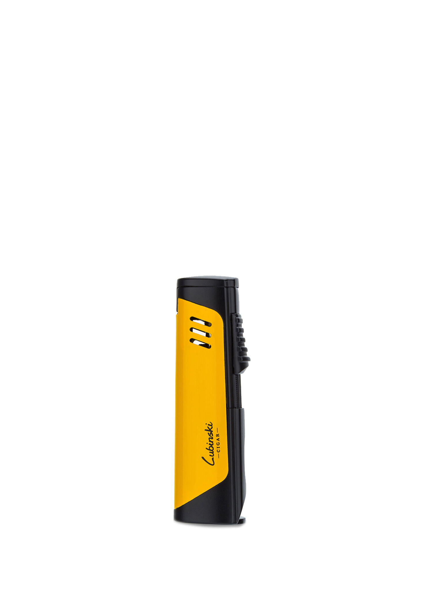 Tek Torch Delicili Sarı-Siyah Puro Çakmağı