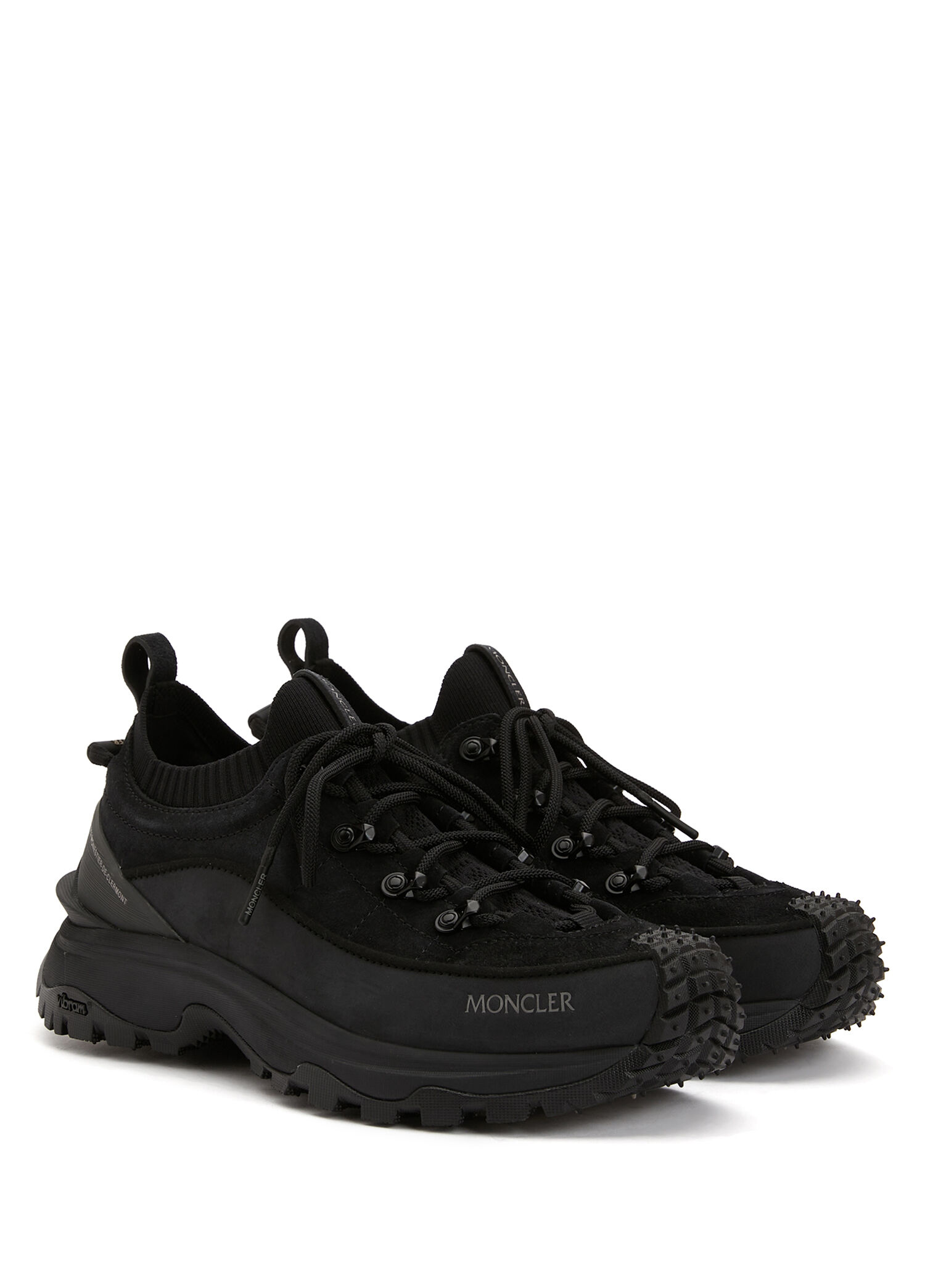 Moncler Siyah Kadın Trailgrip Lite 3 Siyah Kadın Deri Sneaker