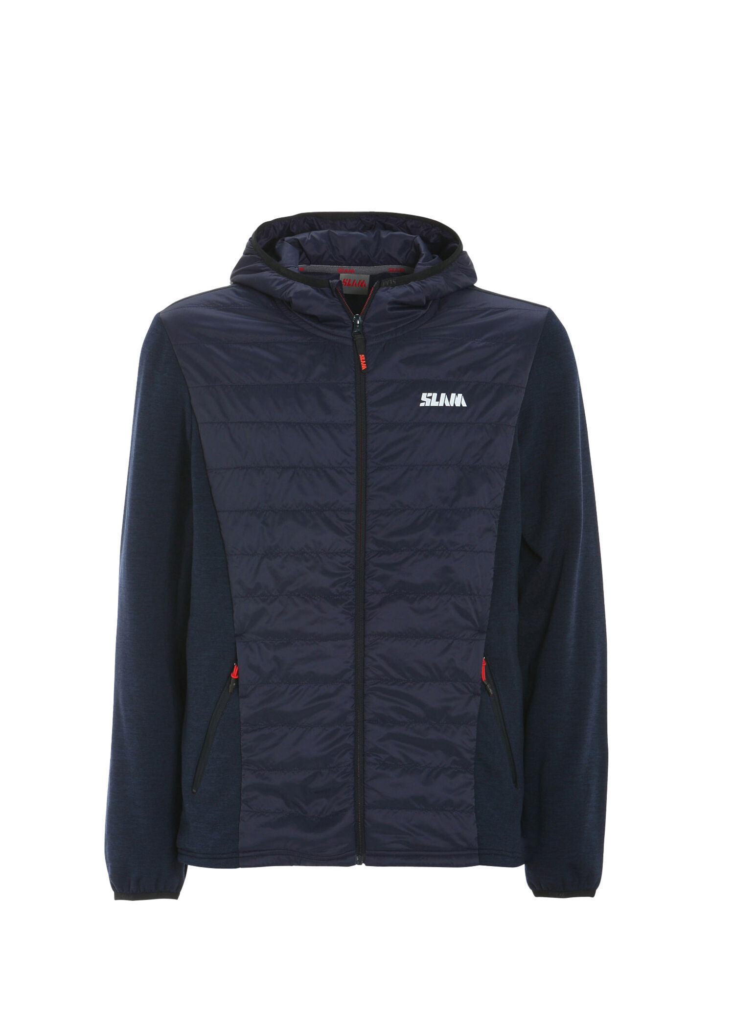 Act Hood Hybrid Fleece Mavi Erkek Spor Mont