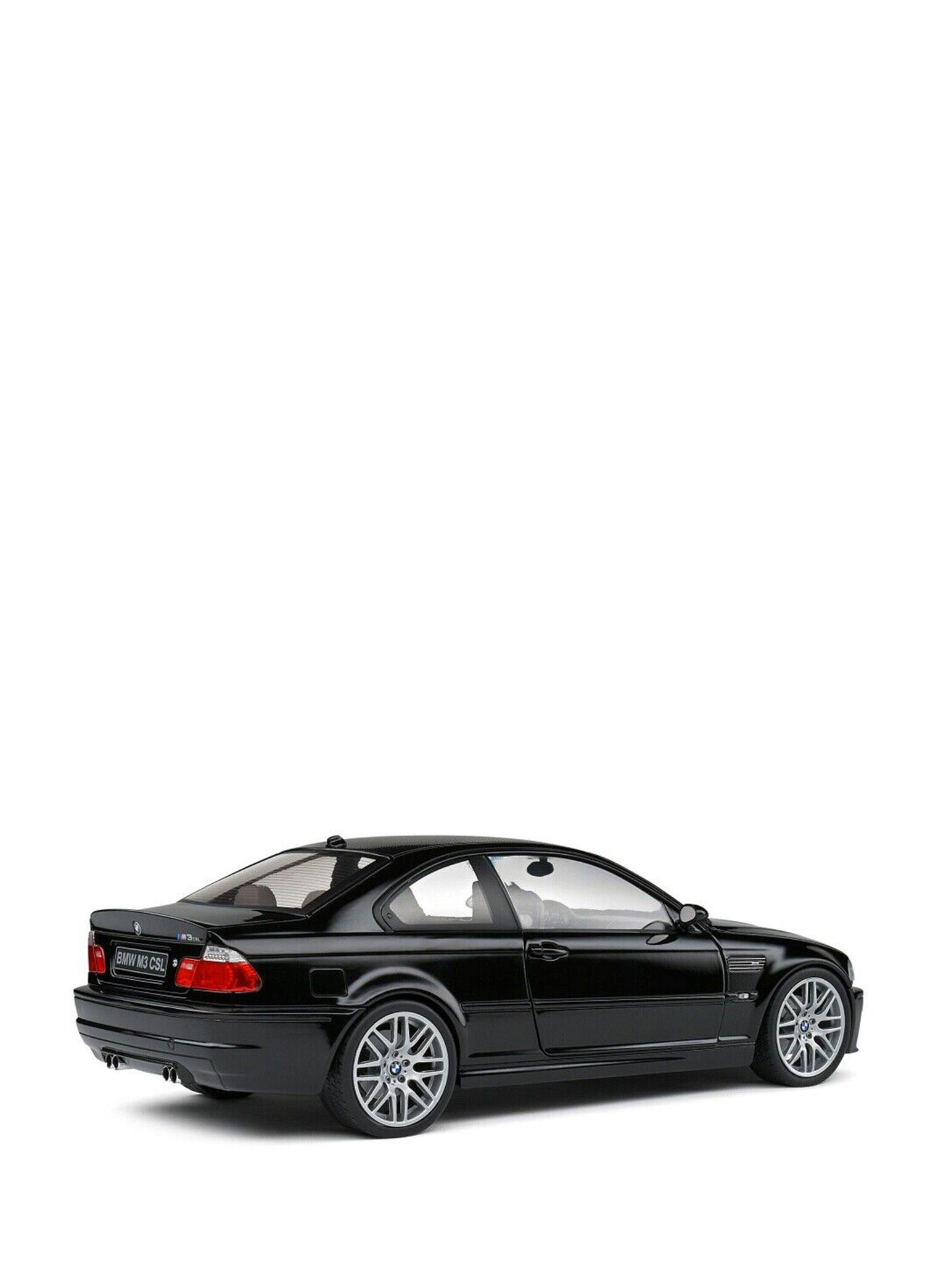 Solido - 1:18 2003 BMW E46 M3 CSL Diecast Siyah Metal Minyatür