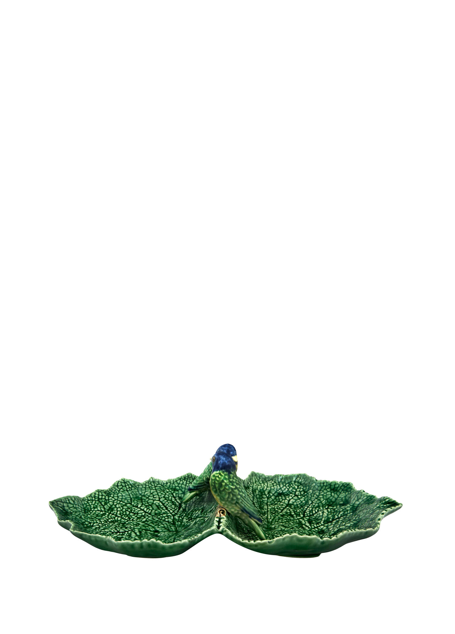 Leaves Yeşil Büyük Boy Seramik Servis Tabağı