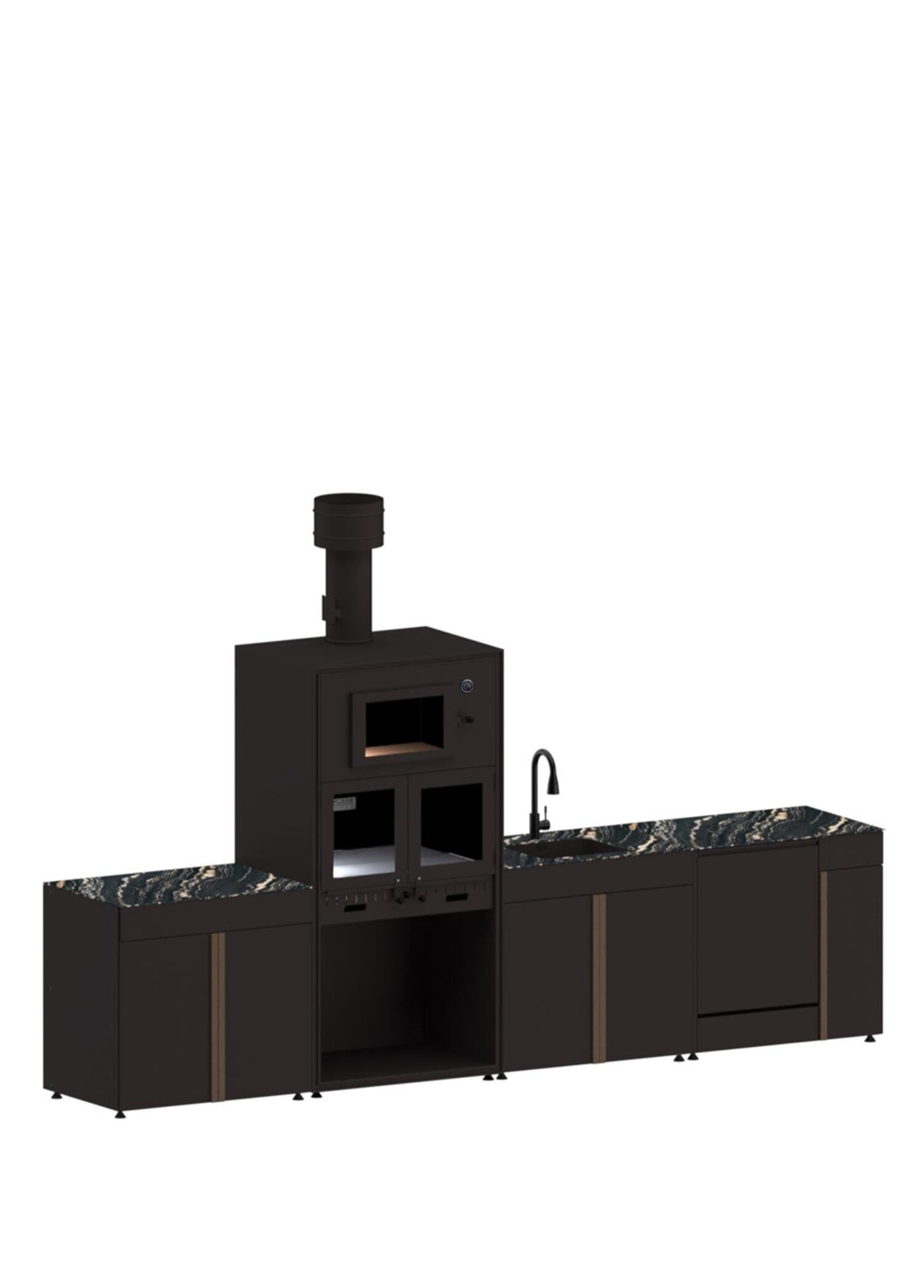Pure 4103 4 Modül Bahçe Mutfak Seti