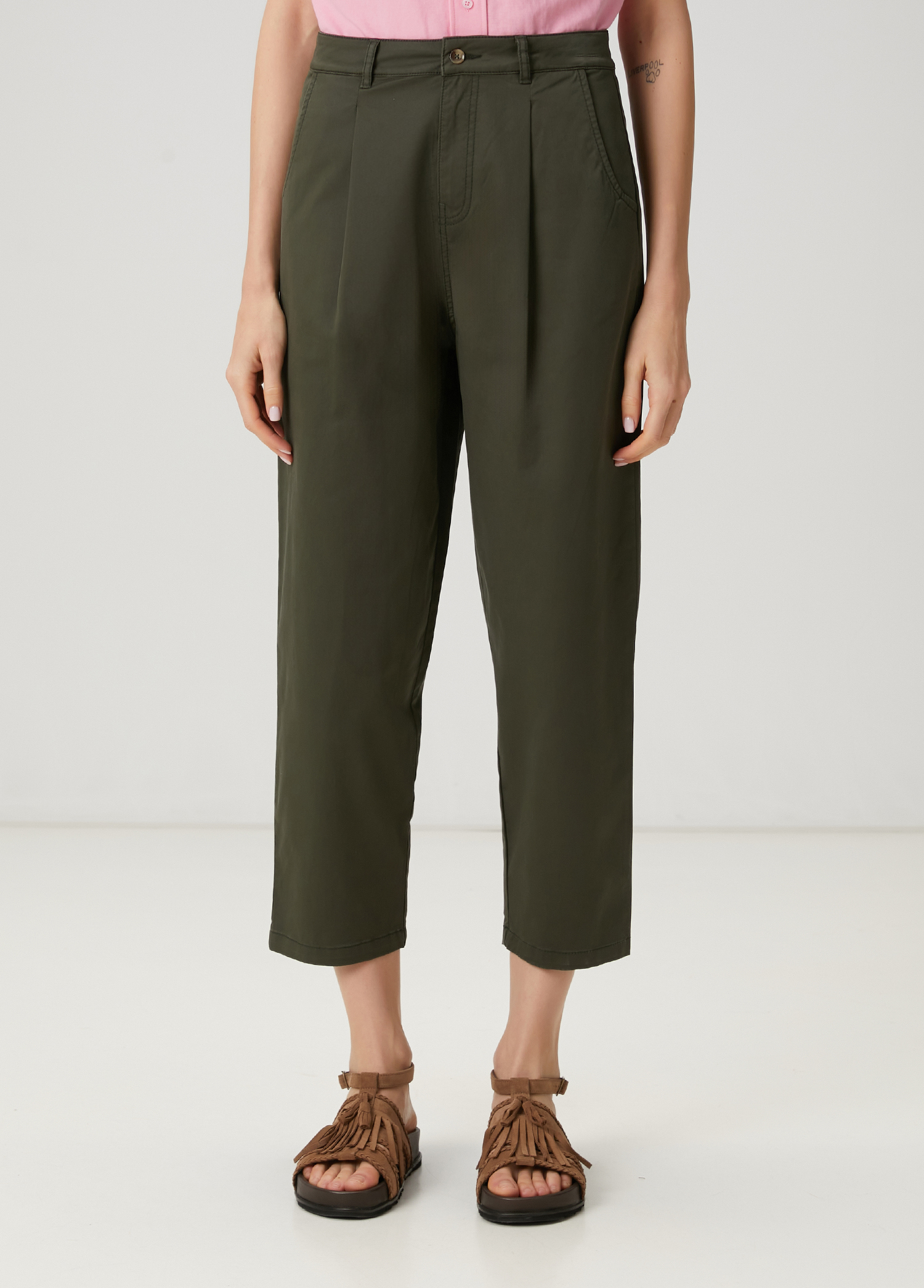 Haki Gabardin Chino Pantolon_1