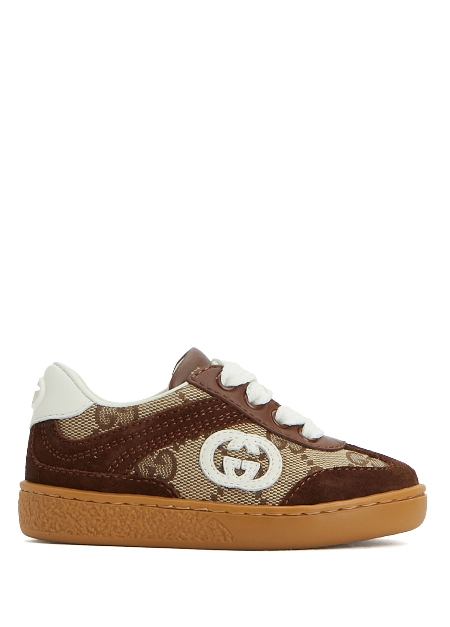 Kahverengi Erkek Çocuk Deri Sneaker