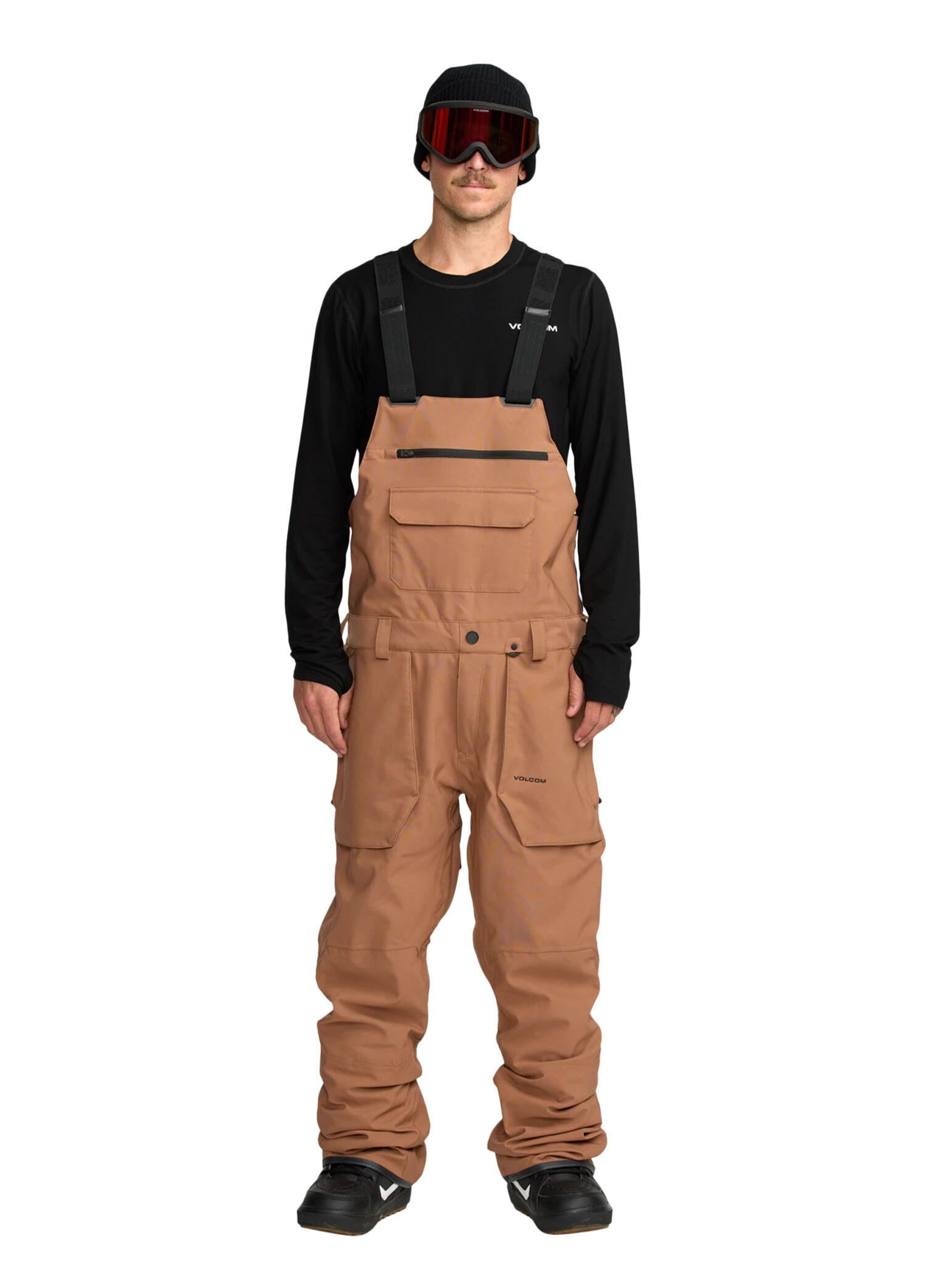 Roan Bib Tbr Kahverengi Erkek Snowboard Pantolon