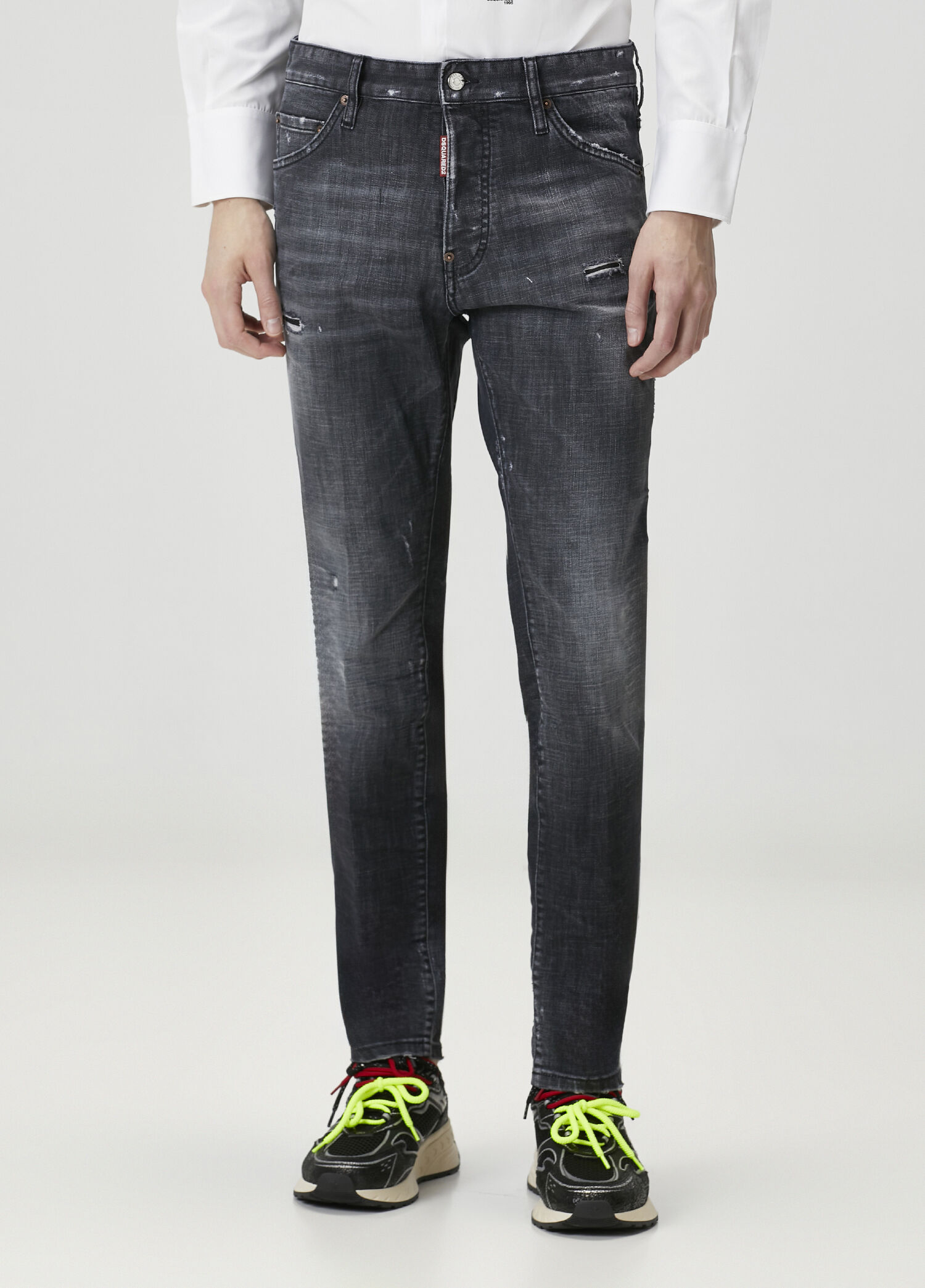 Dsquared2 Siyah Erkek Black Fog Wash Teddy Jean Pantolon 1938652
