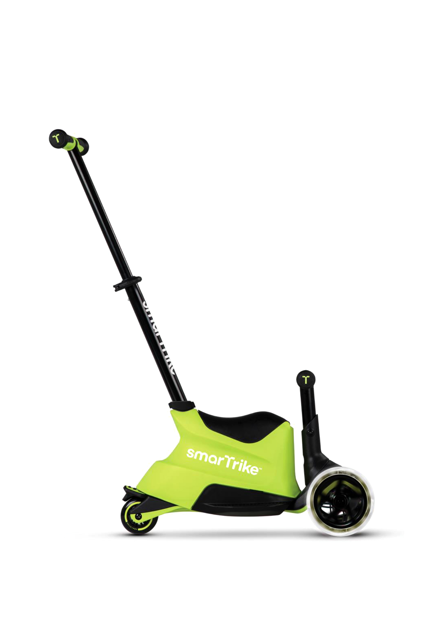 Xtend Büyüyebilen ve Oturaklı Ride On Led Işıklı Lime Çocuk Scooter