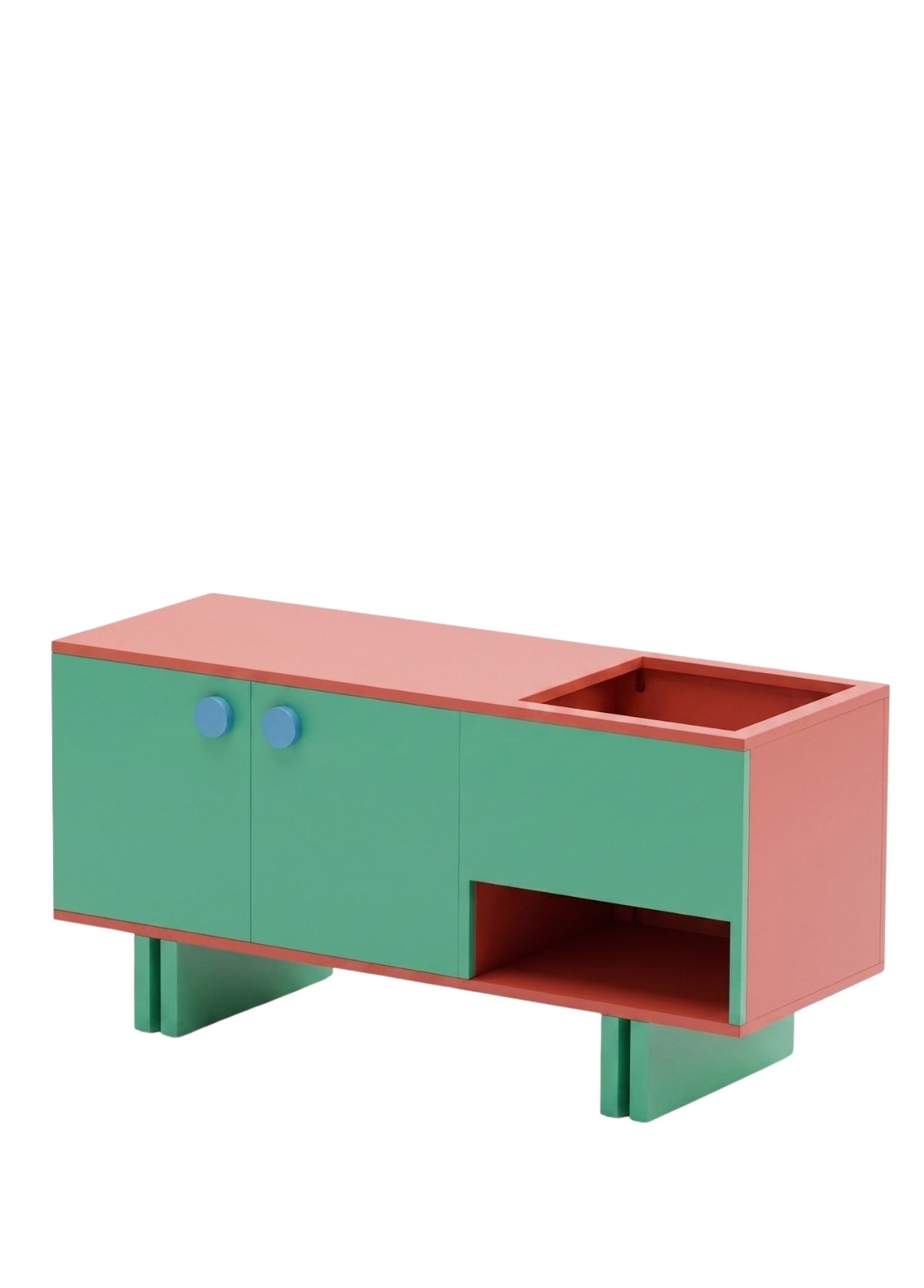 03KNページ Onn CONCEPT - Vinyl Yeşil Ahşap Plak Dolabı - Yeşil