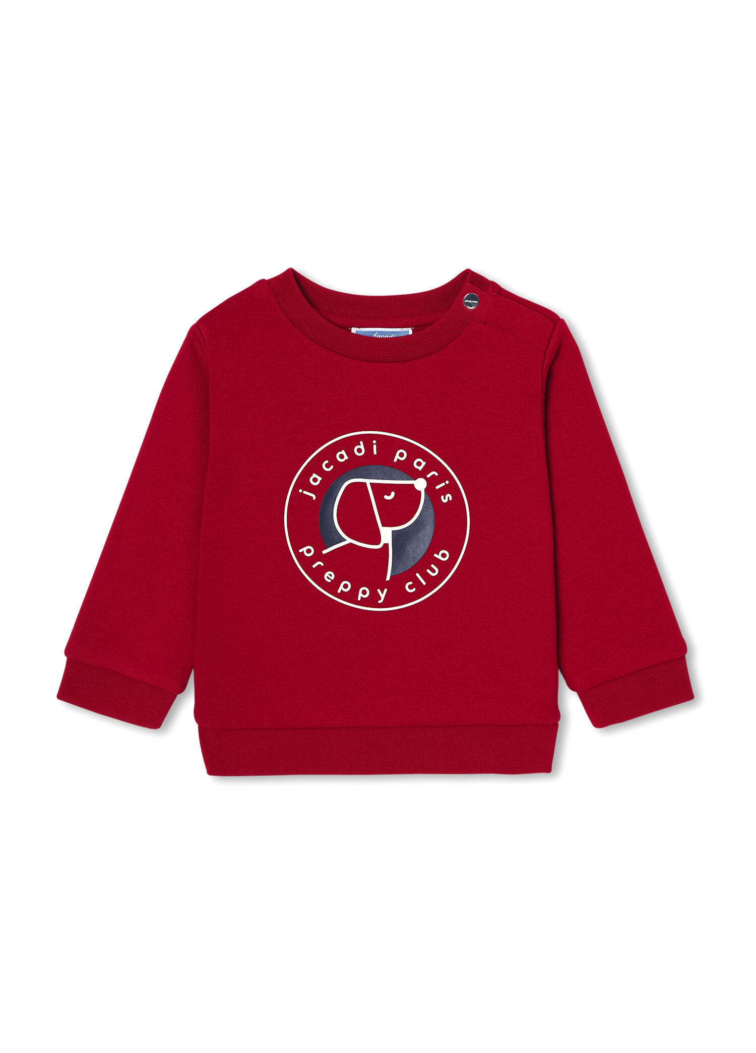 Kırmızı Polar Maksi Rozetli Erkek Bebek Sweatshirt