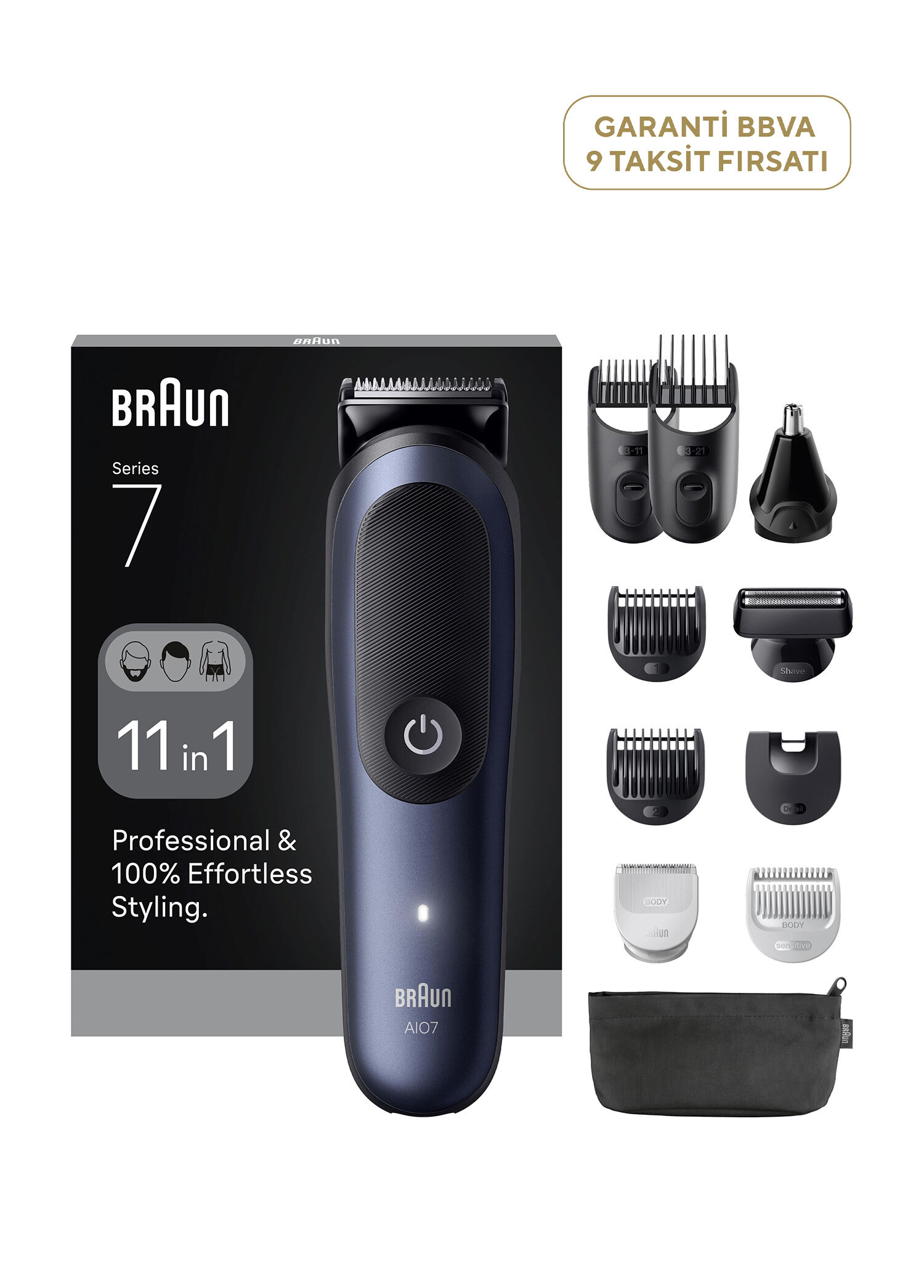 Hepsi Bir Arada Series 7 Islak ve Kuru 11’i 1 Arada Tıraş Kiti AIO7540