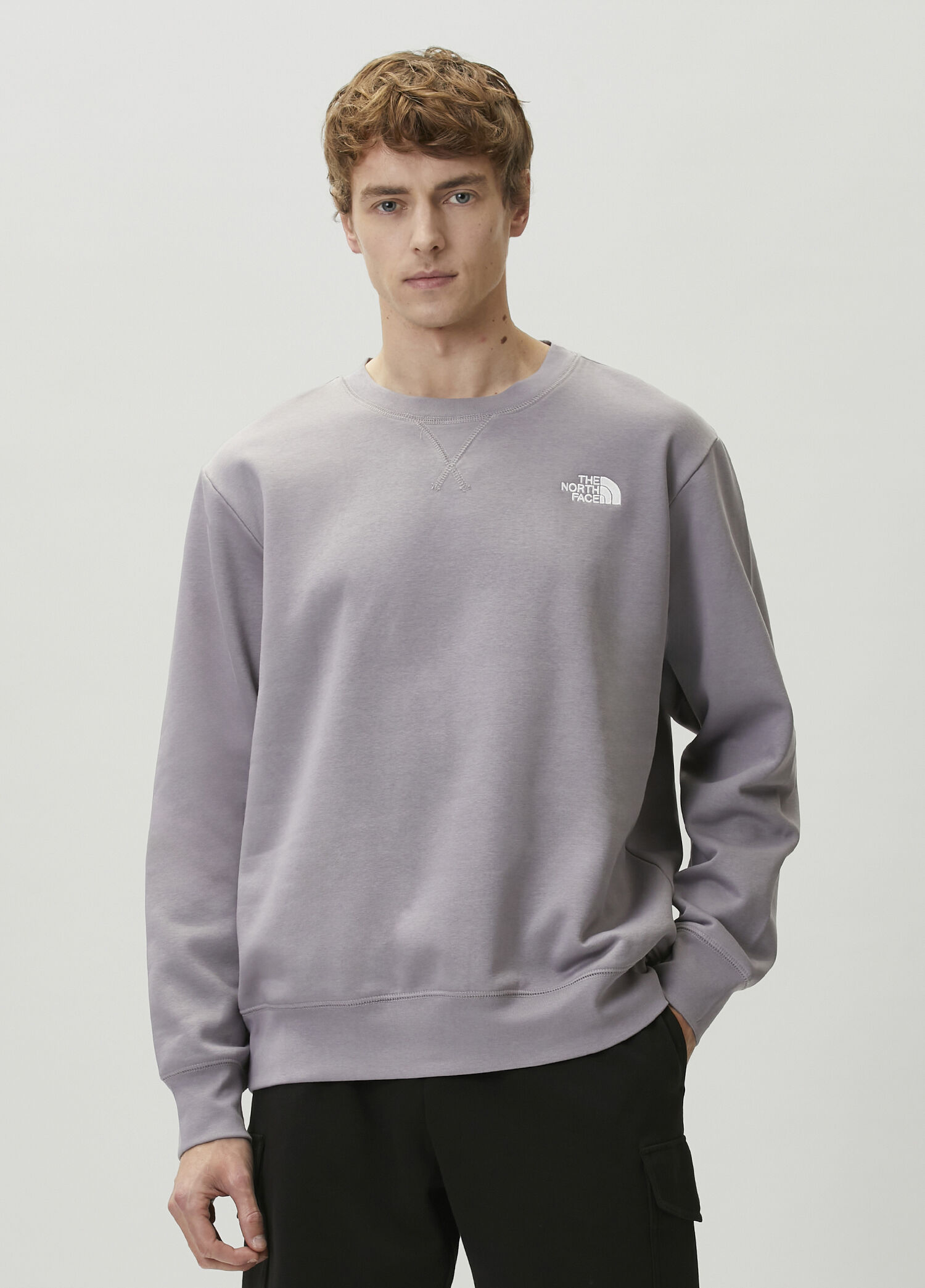 Essential Relaxed Fit Gri Sweatshirt