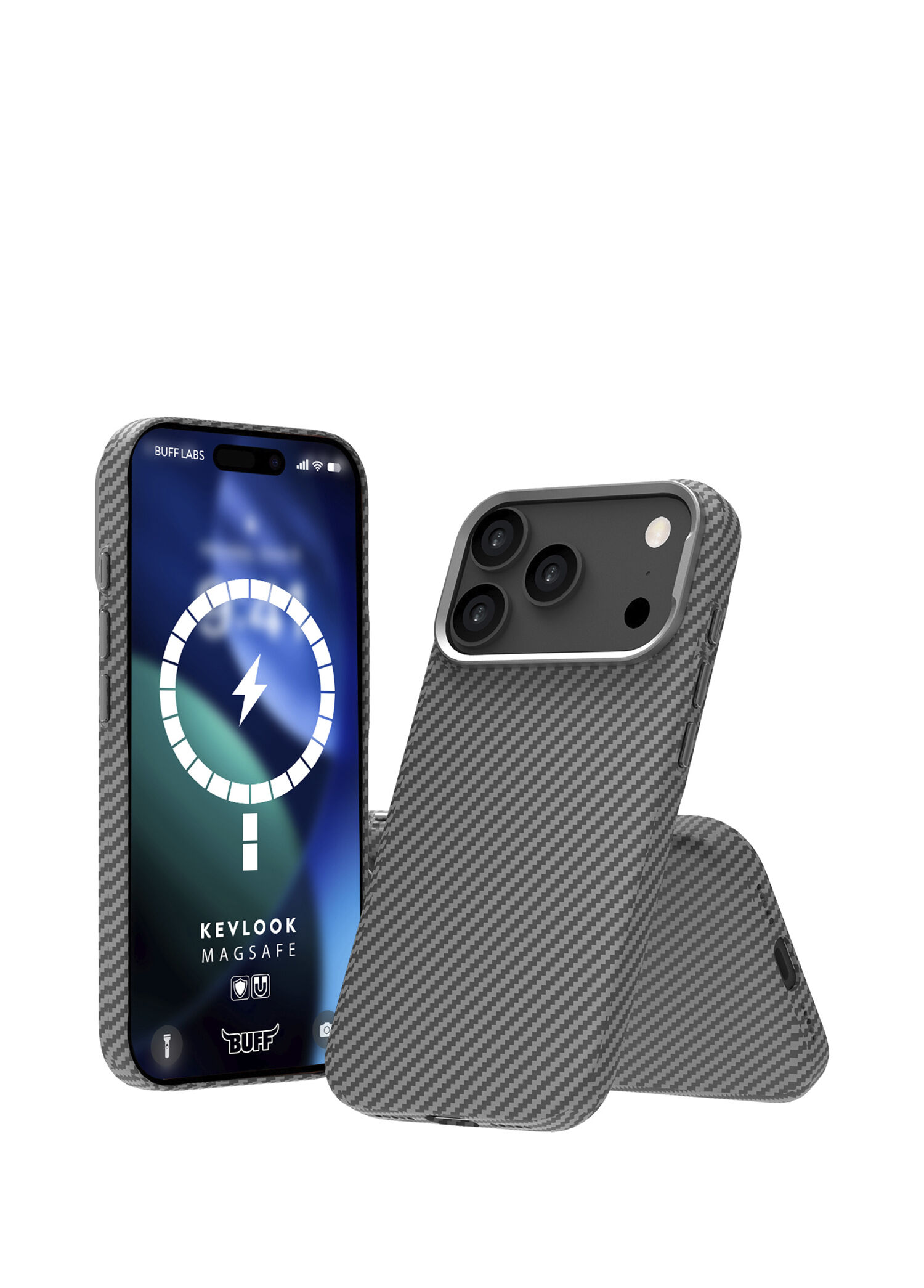 Kevlook iPhone 17 Pro Max Magsafe Uyumlu Gray Telefon Kılıfı