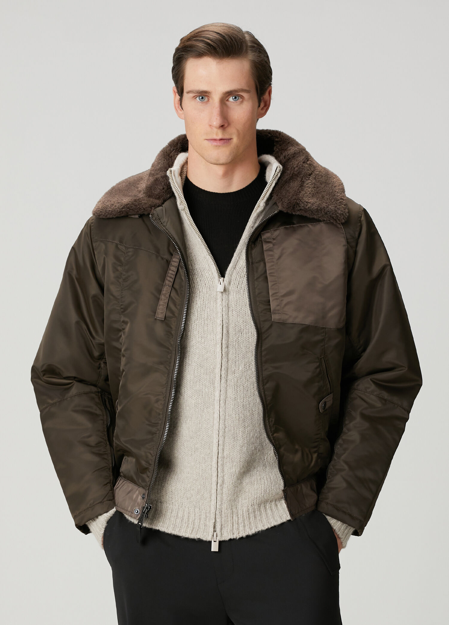 Kahverengi Aviator Mont