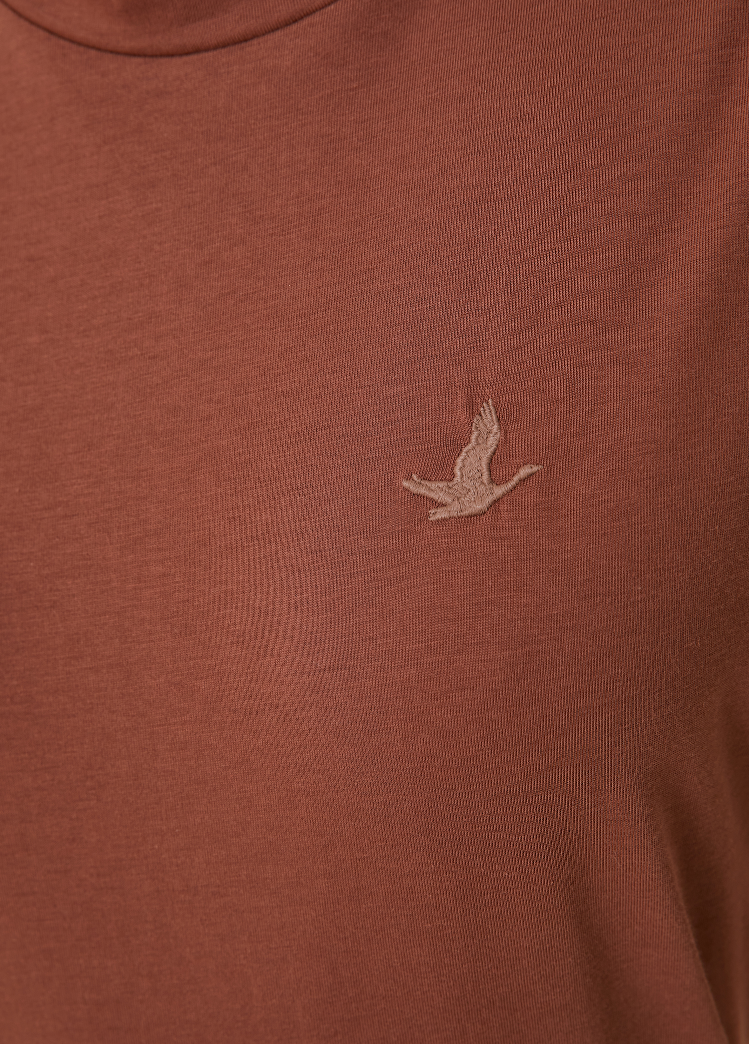 Kahverengi Logo Detaylı T-shirt_4