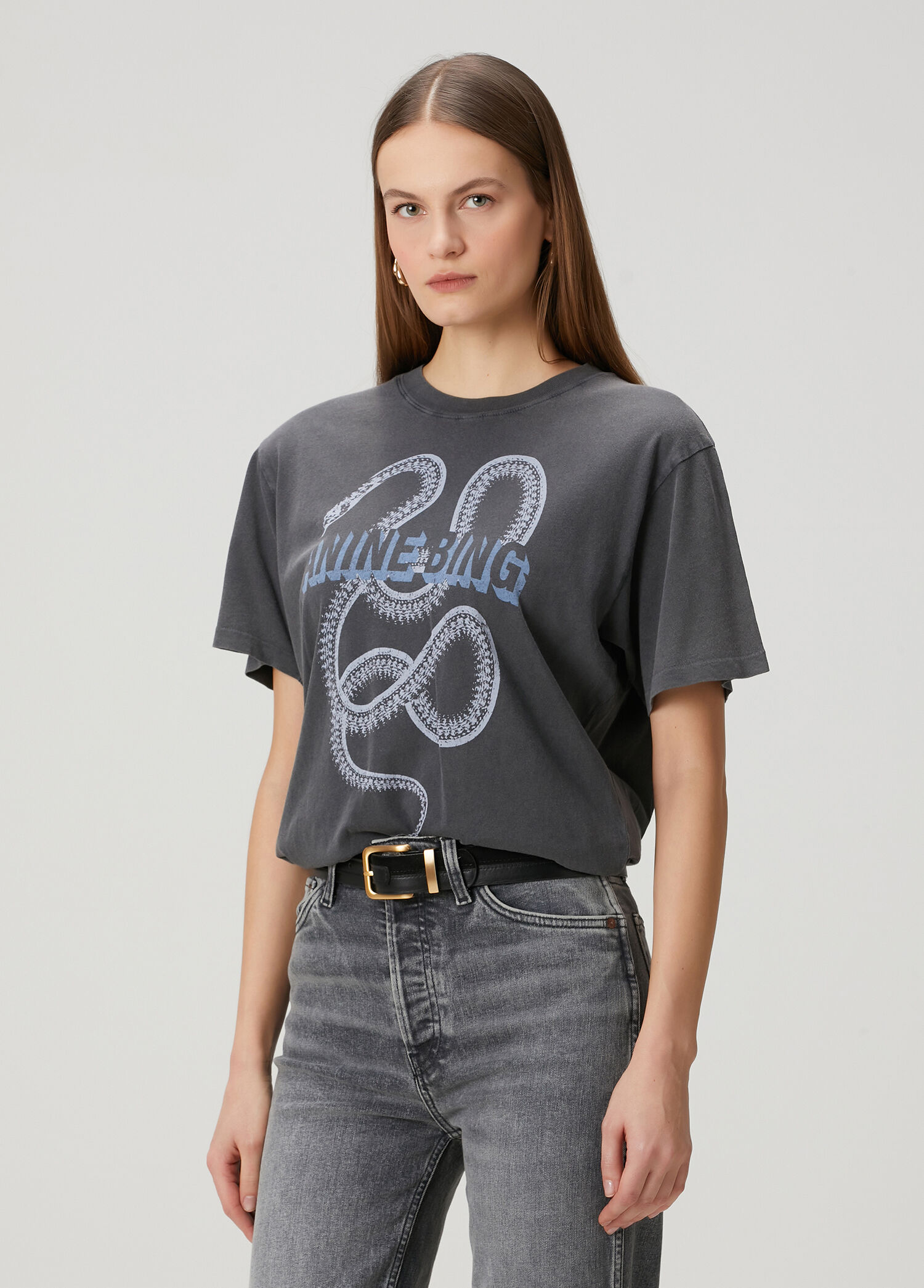 Anine Bing Siyah Kadın Lili Siyah T-shirt 1915421 | Beymen