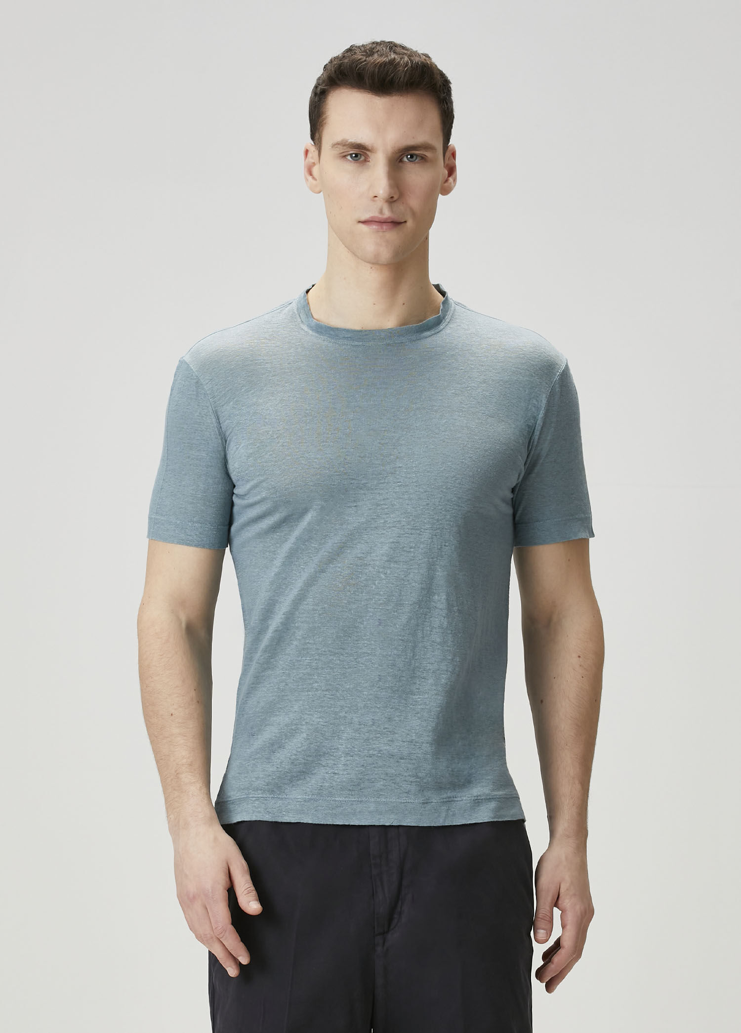 Mavi Keten T-shirt