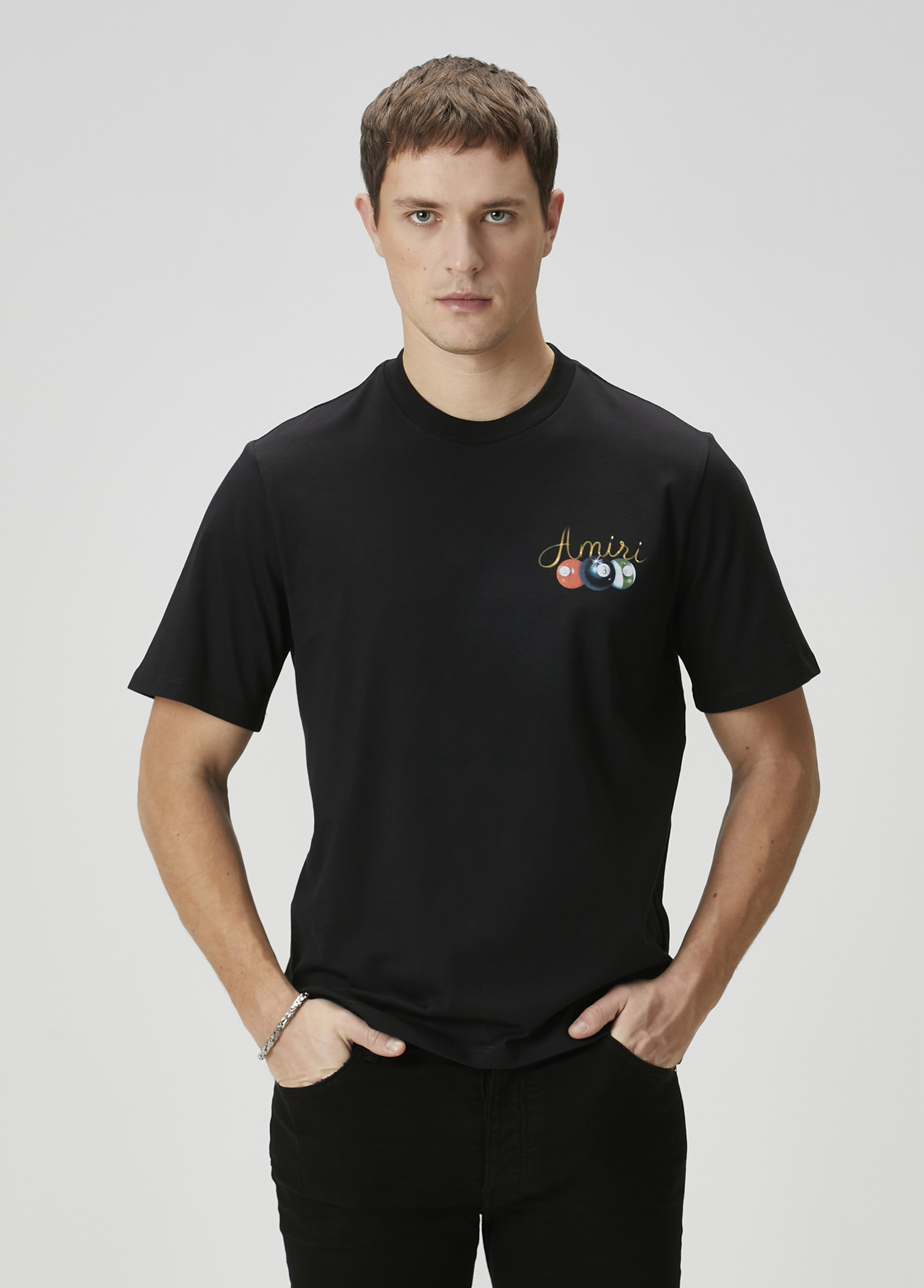 Siyah Logo Baskılı T-shirt