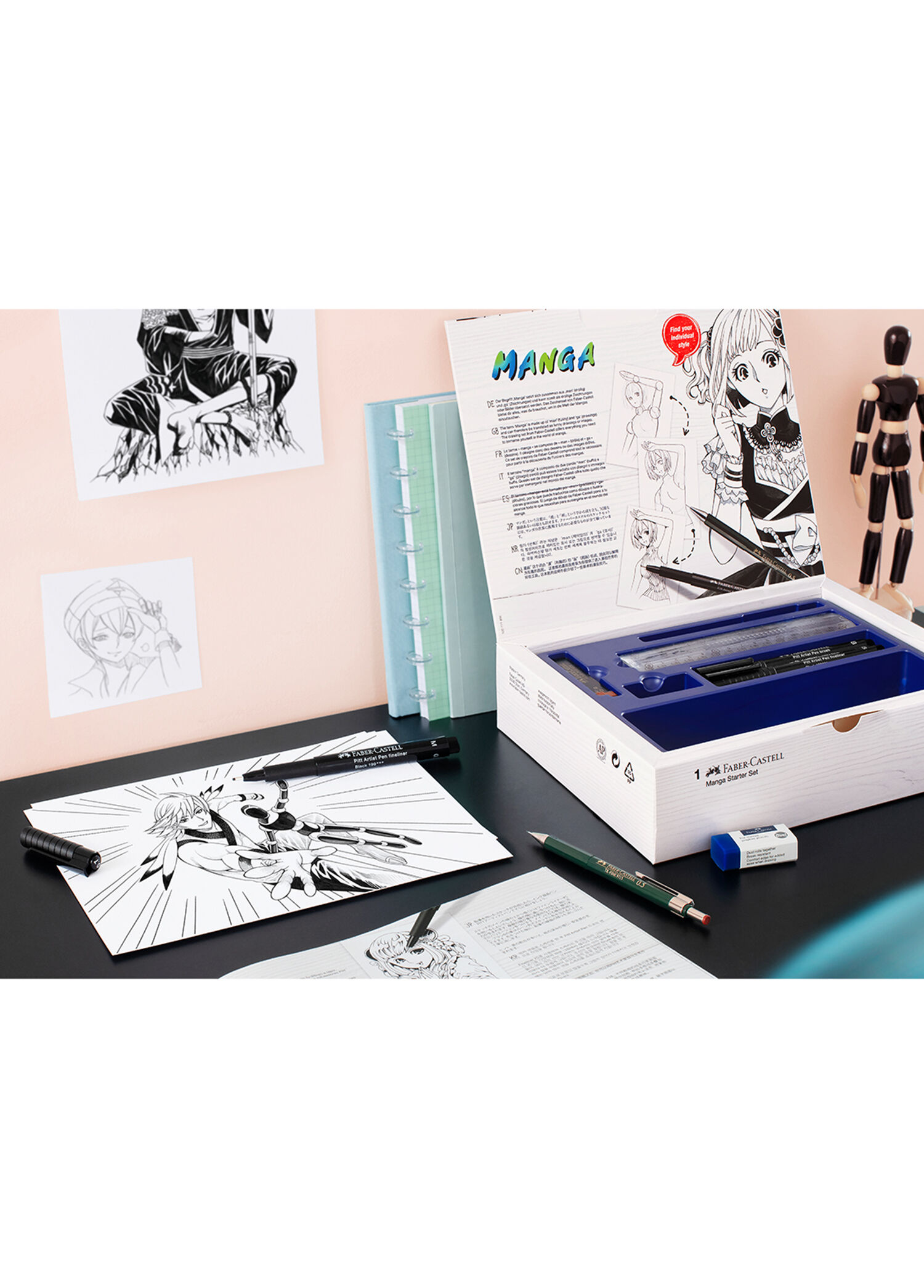 Faber Castell - 3'lü Pitt Artist Kalem TK-Fine Versatil Kalem 0.5