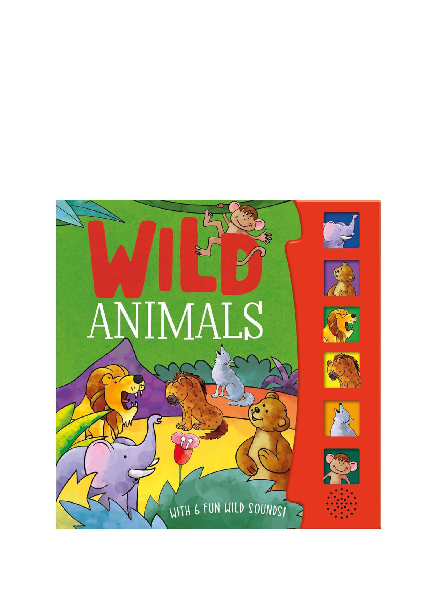 Wild Animals 6 Button Sound Book Yabancı Dil Sesli Çocuk Kitabı