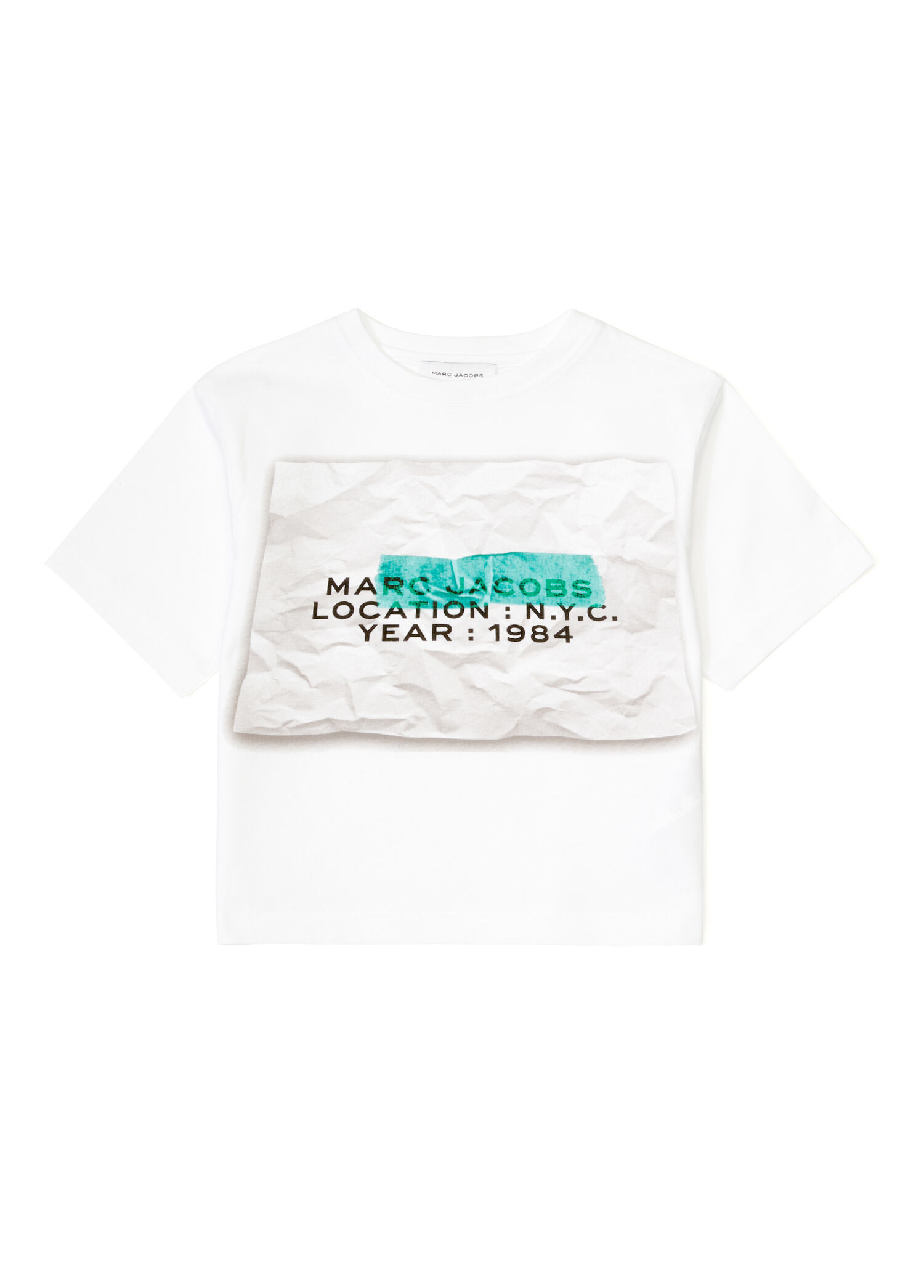 Beyaz Yeşil Erkek Çocuk T-shirt