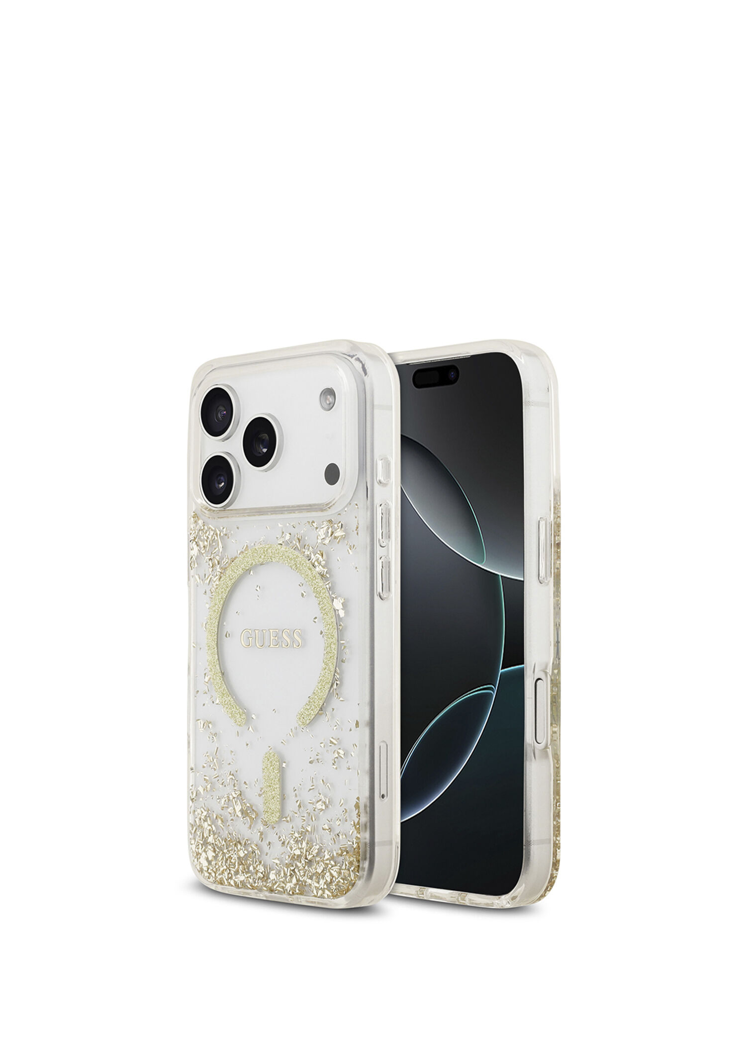 iPhone 17 Pro Transparan Resin Bottom Magsafe Uyumlu Telefon Kılıfı