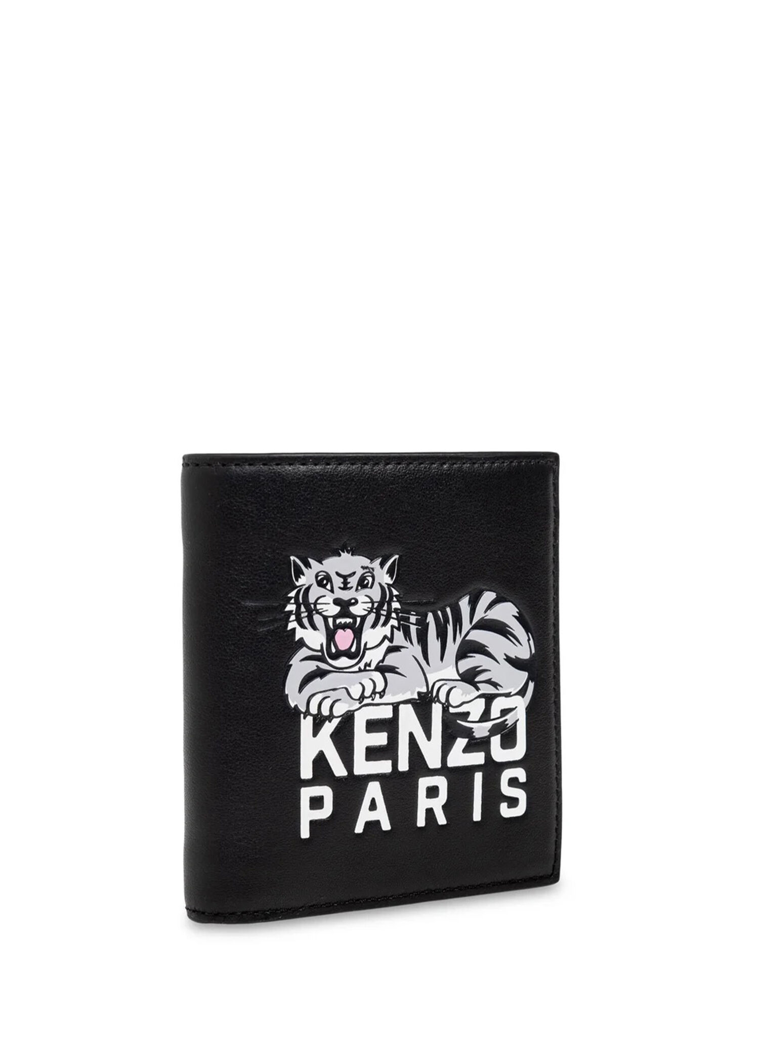 Kenzo - Happy Tiger Siyah Erkek Deri Cüzdan - Siyah