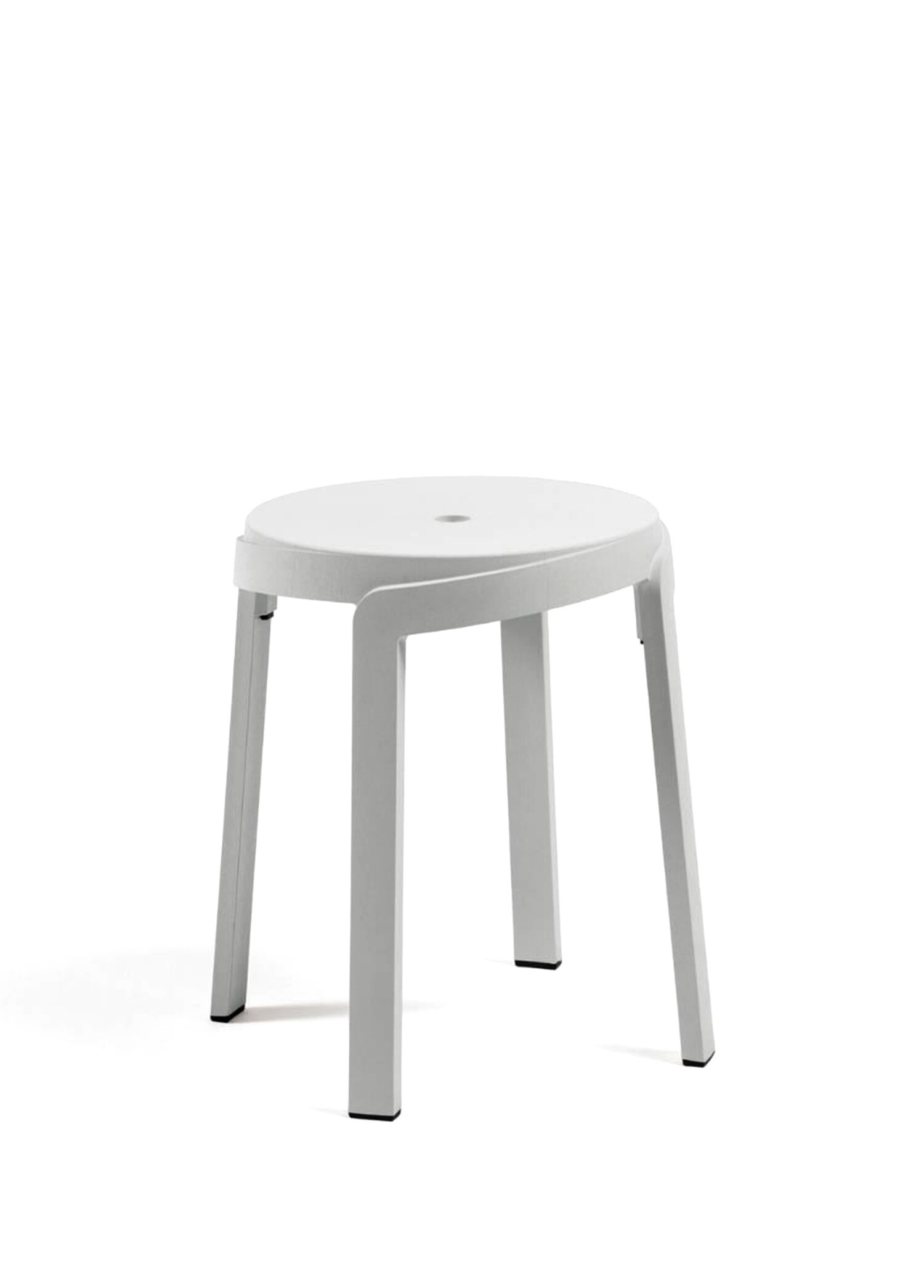 Stack Beyaz Mini Bahçe Taburesi