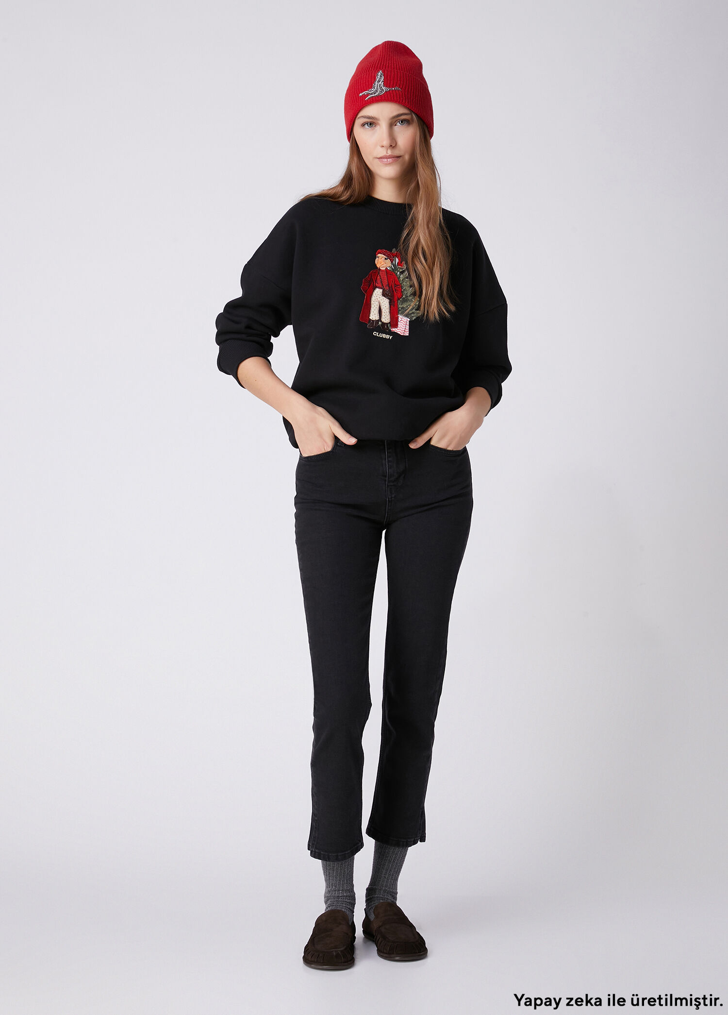 Slim Straight Fit Black Jeans