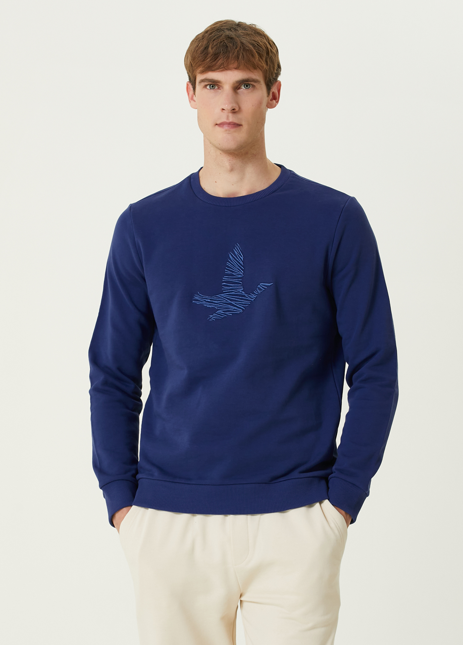 Saks Logo Nakışlı Sweatshirt