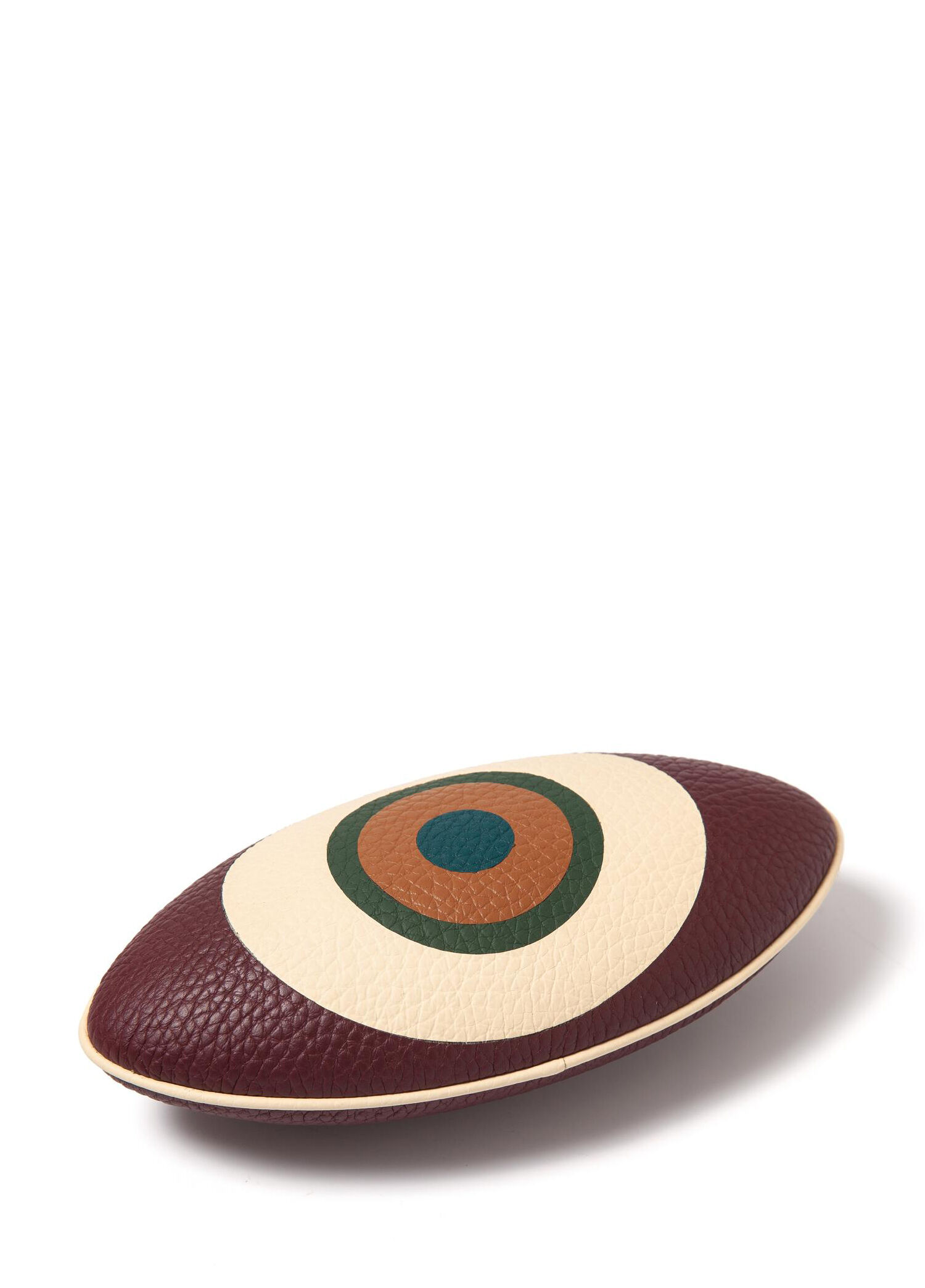 Evil Eye Talisman Bordo Deri Kağıt Ağırlığı