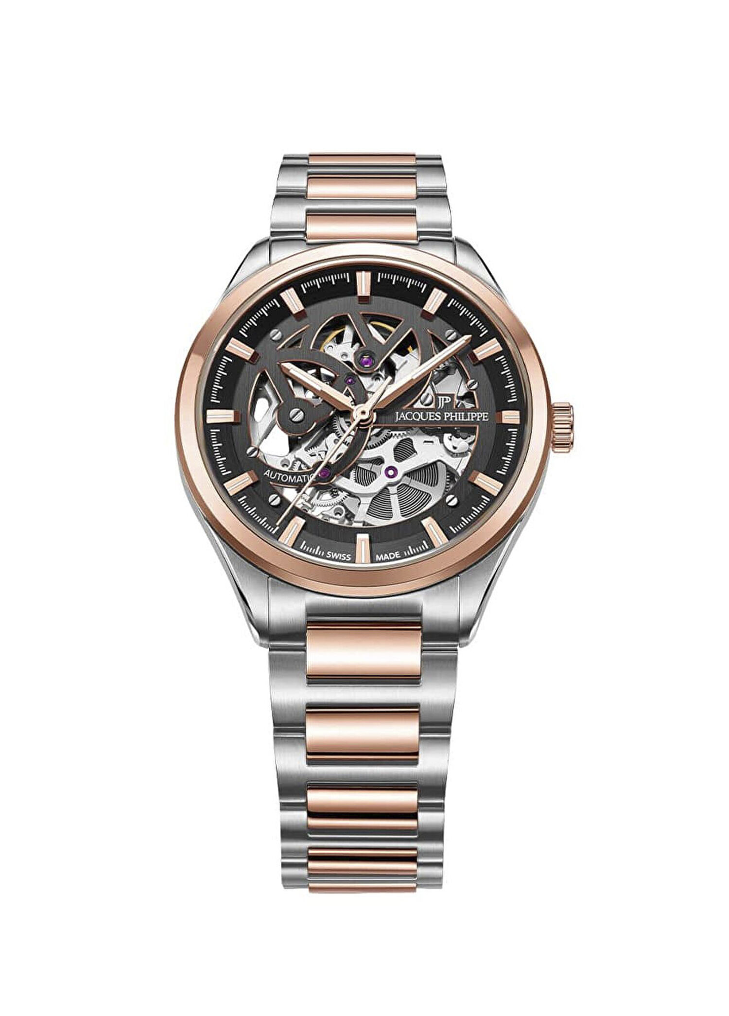 JPAGS9773X8SQ Metalik Gri Rose Gold Çelik Erkek Kol Saati