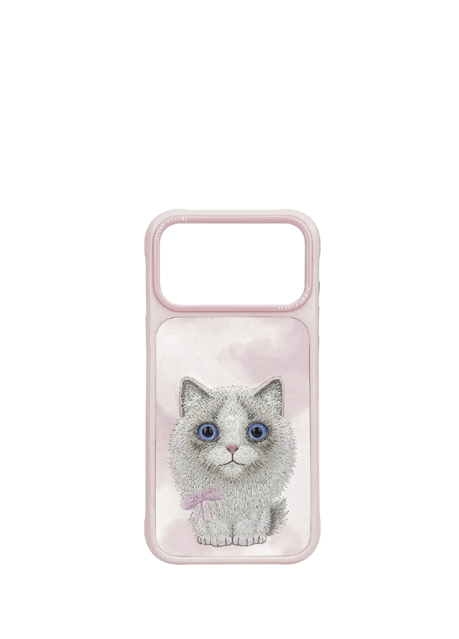 Nimmy - iPhone 17 Pro Max 3D Embroidery Ragdoll Cat Pattern Phone Case with Camera Protection 2.0