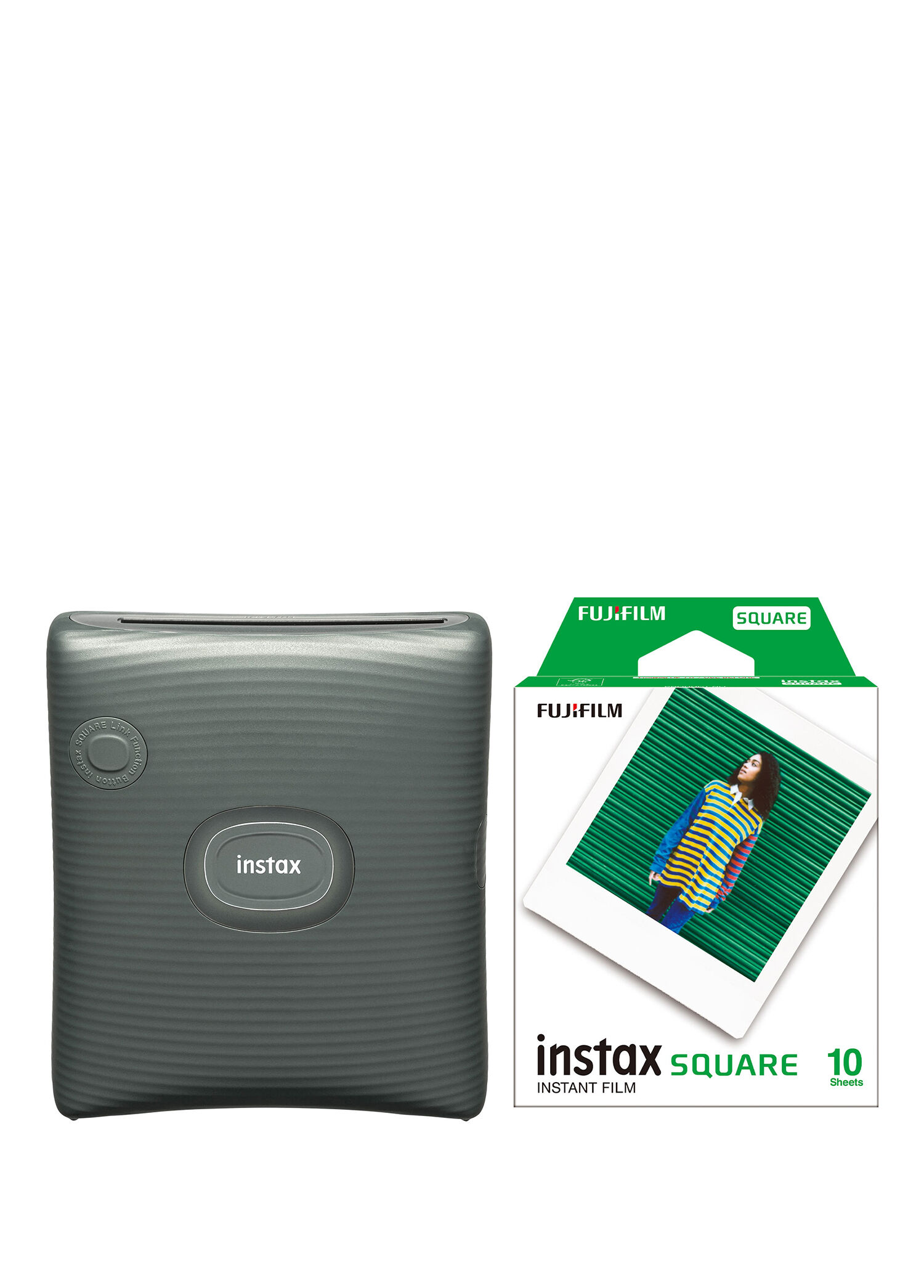 Instax SQ Link Yeşil Ex D Akıllı Telefon Yazıcısı + 10'lu Film