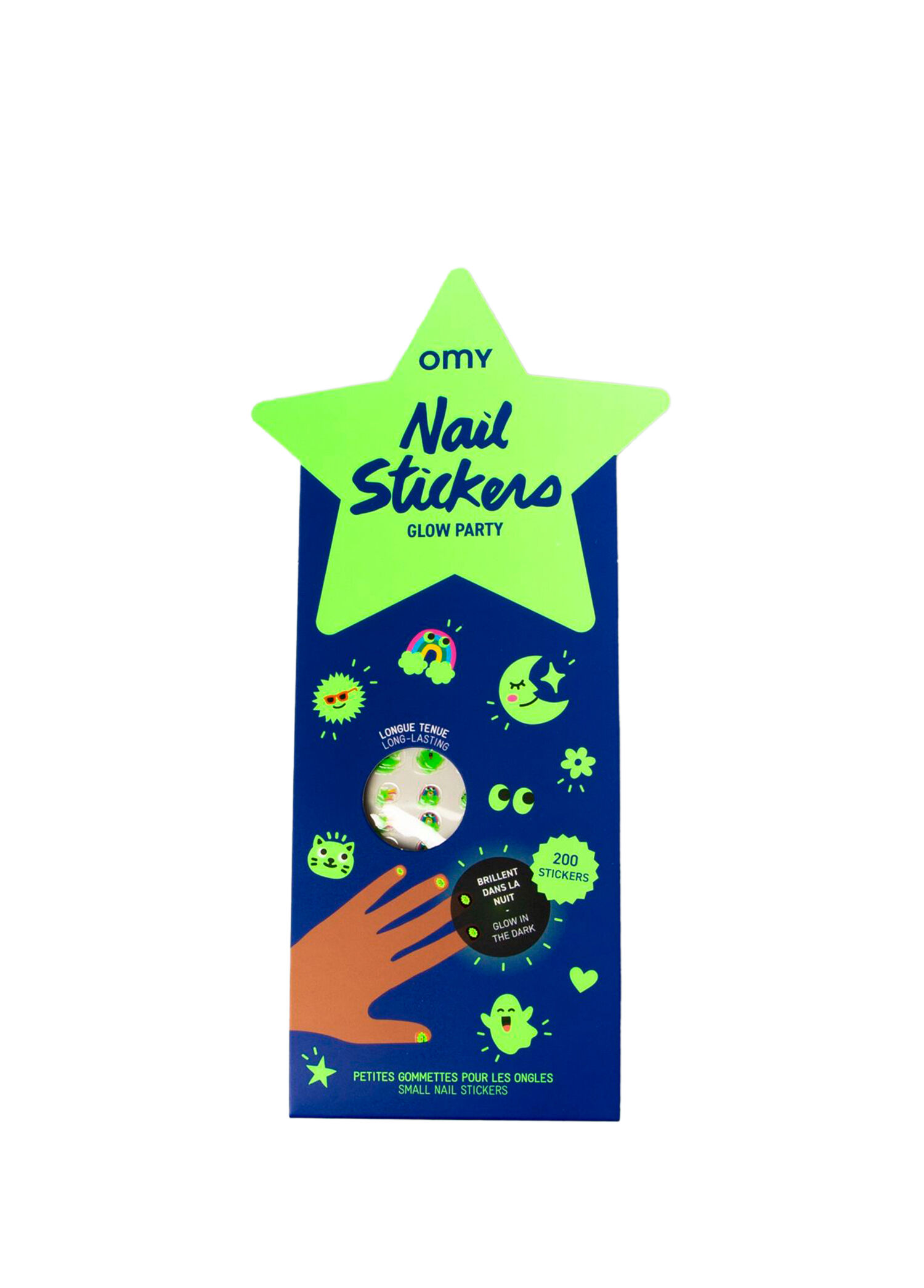 Glow Party Karanlıkta Parlayan Kız Çocuk Tırnak Stickerı